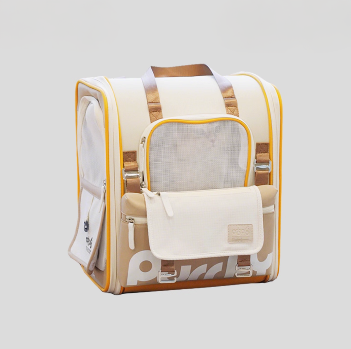 PurrPy Pet Travel Backpack with Detachable Mini Bag-Autumn Colours