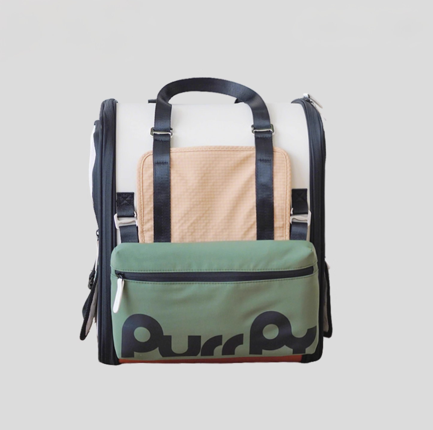 PurrPy Pet Travel Backpack with Detachable Mini Bag-Autumn Colours