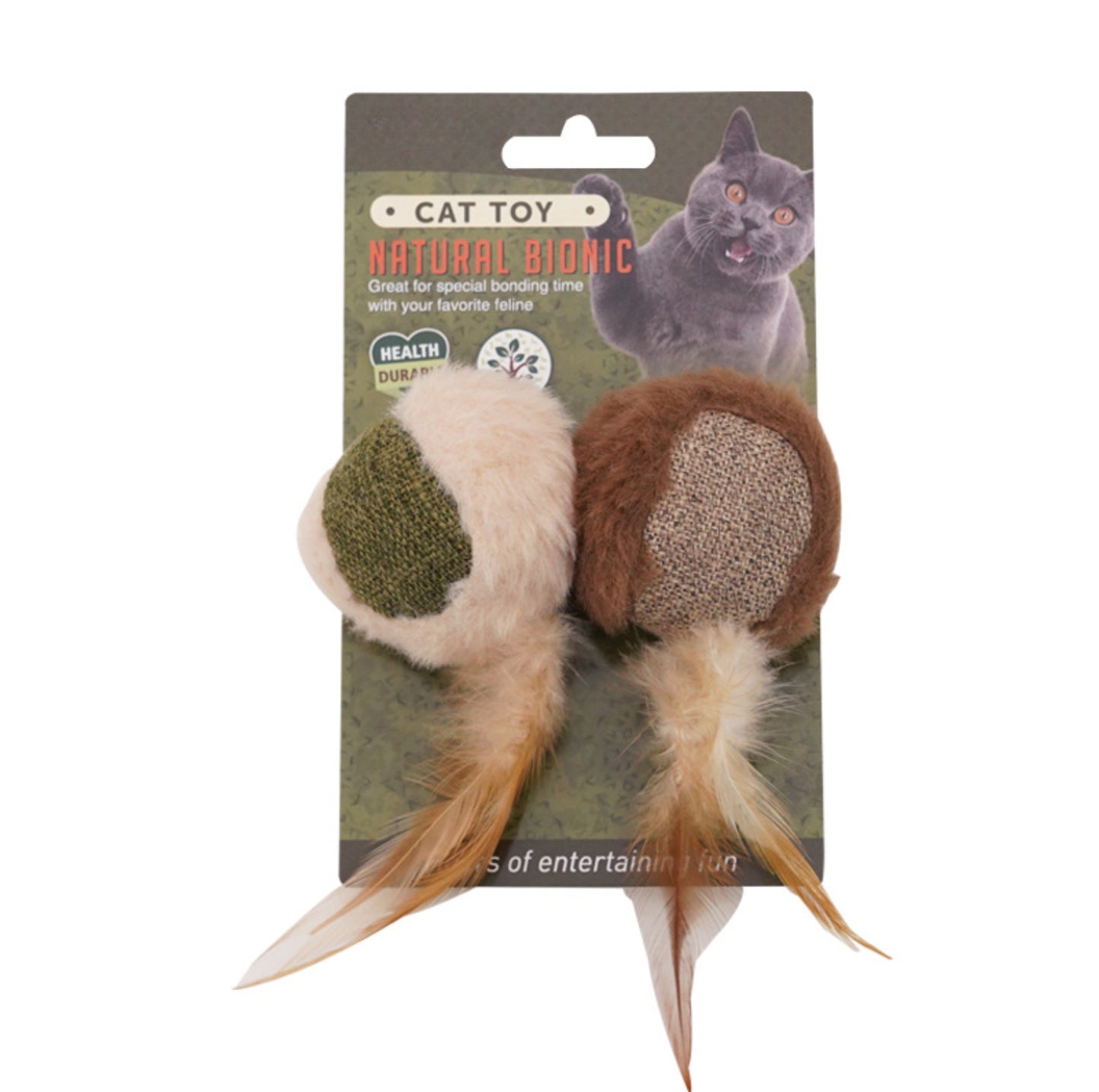 Linen Owl Cat Catnip Chew Toy