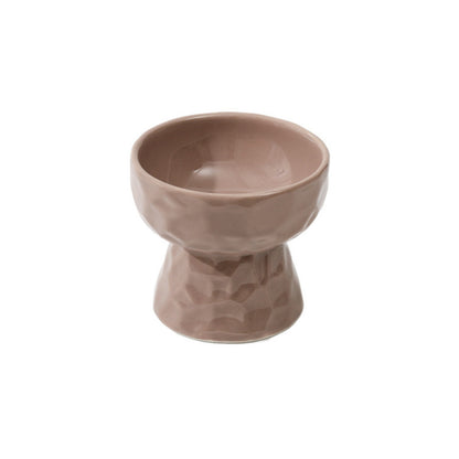 Ceramic Raised Pet Bowl for Cats and Dogs