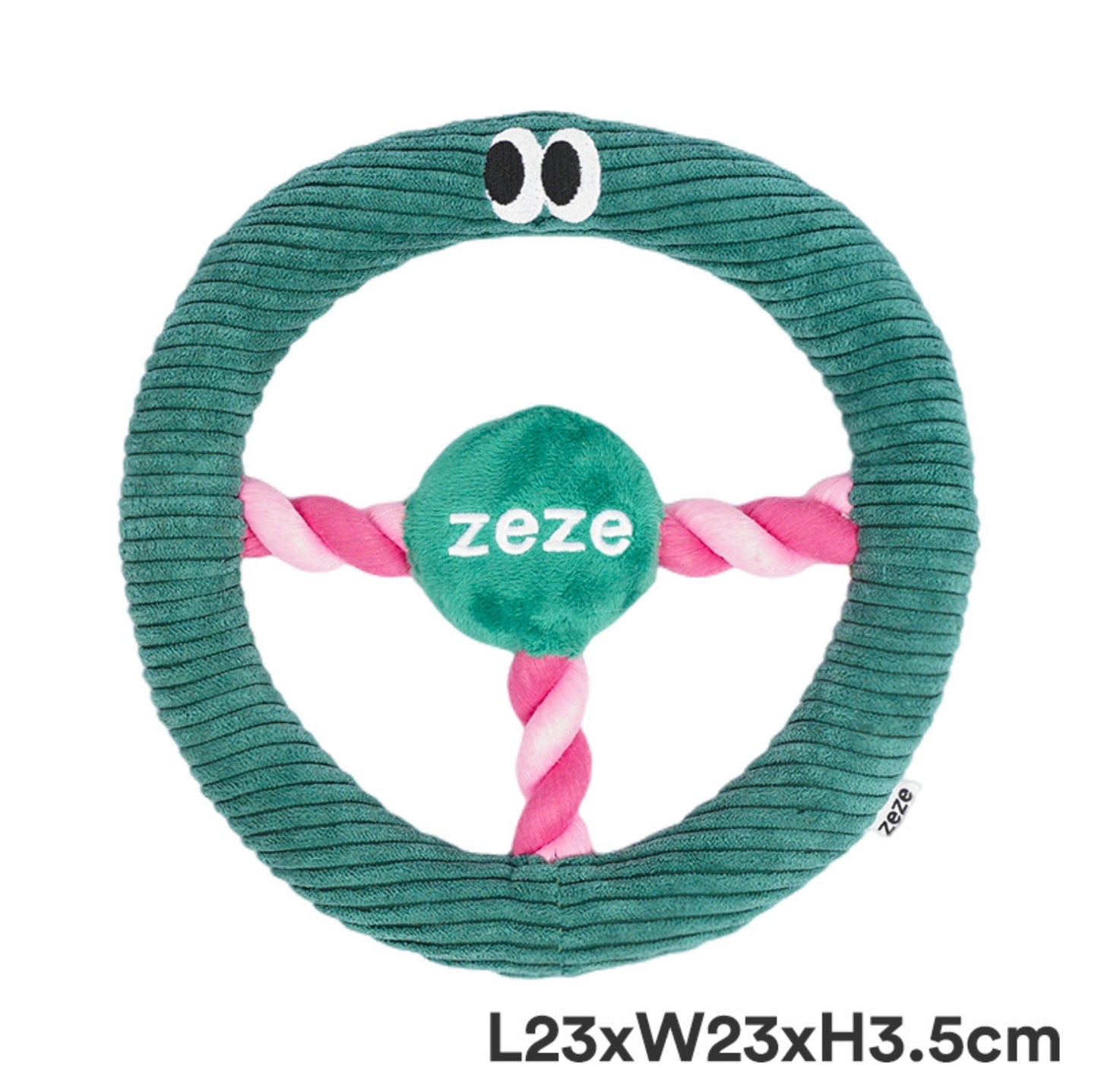 ZEZE Steering-Wheel Shaped Dog Toy