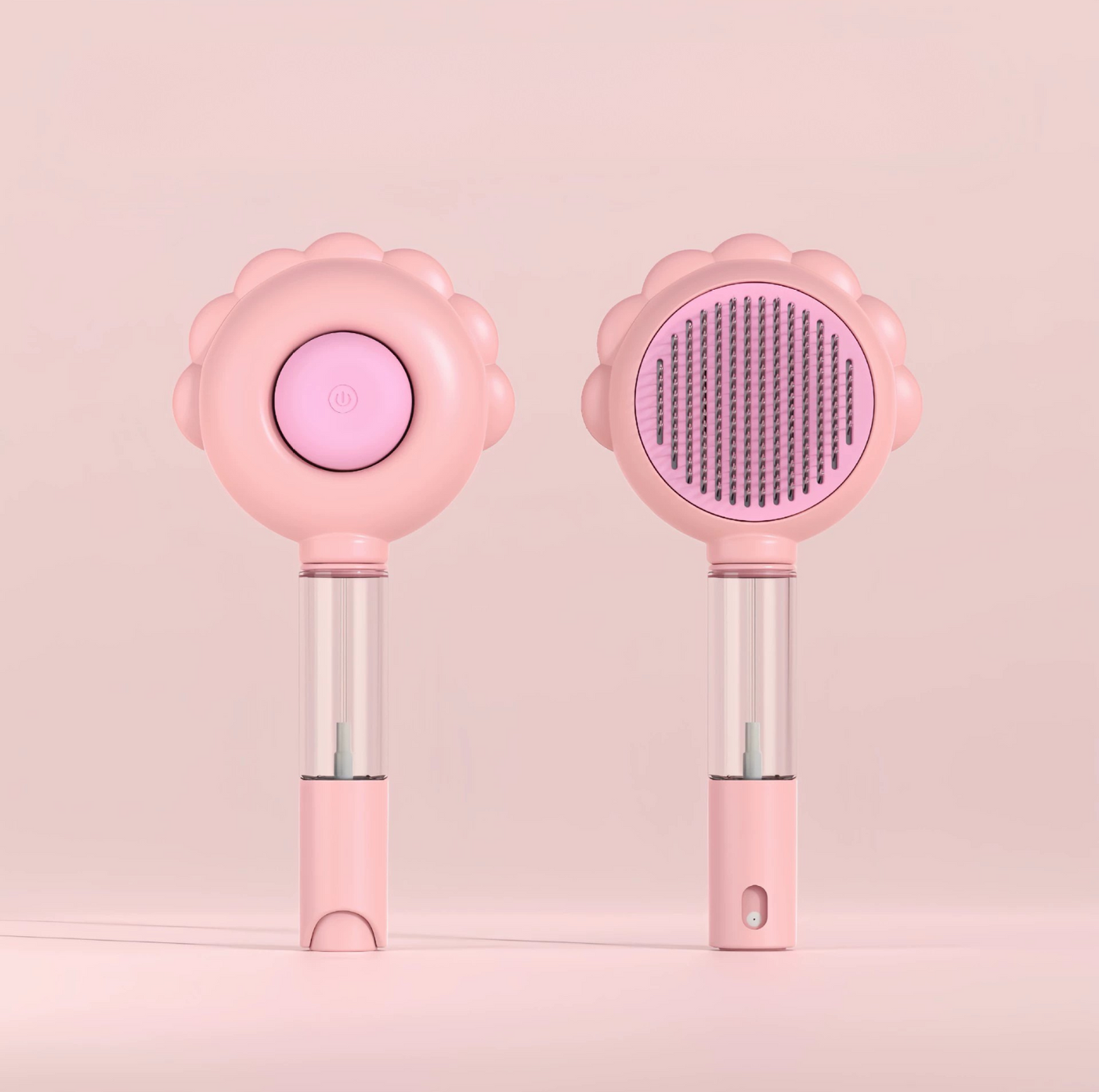 Sunflower Pet Brush – Grooming & Massage Tool with One-Click Fur Release