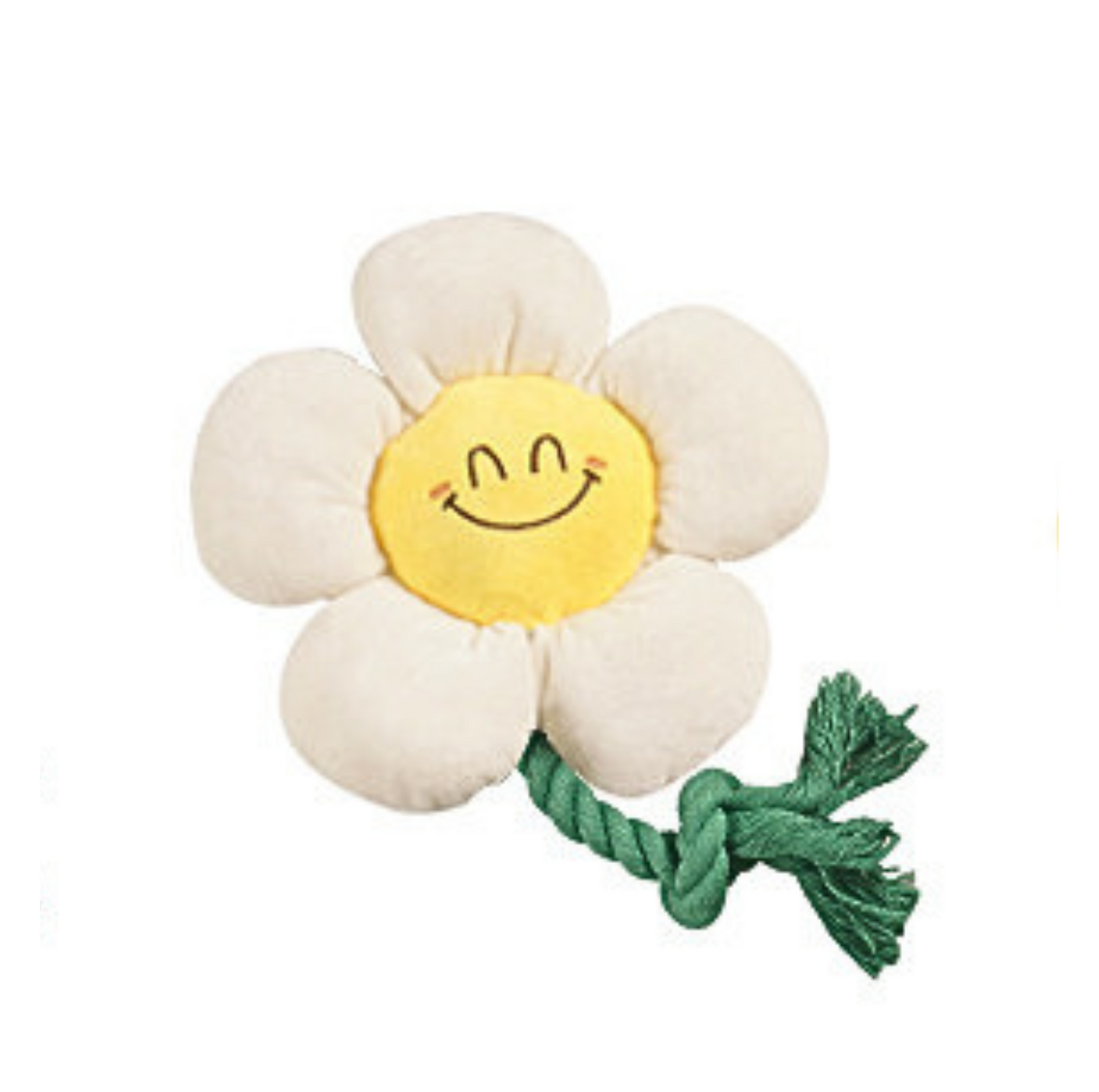 Smiley Flower Plush Dog Toys