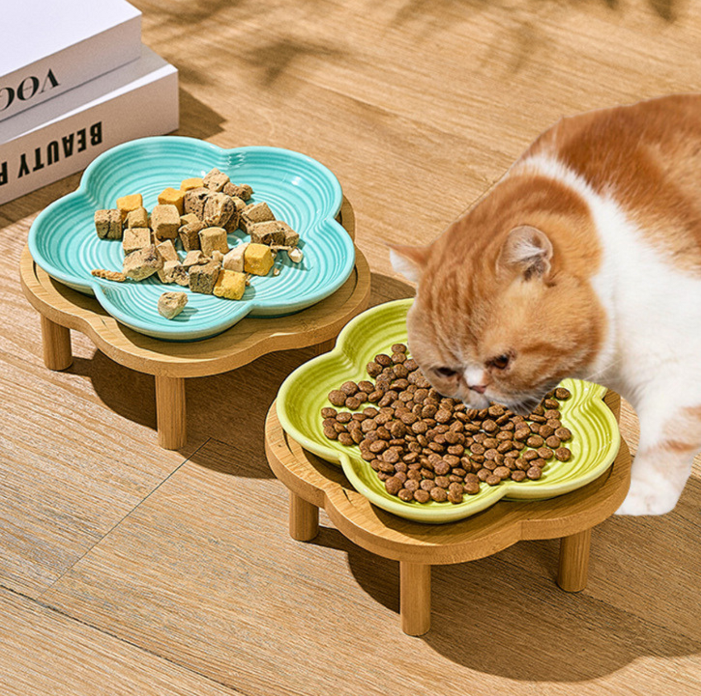 Flower-Shaped Ceramic Pet Bow
