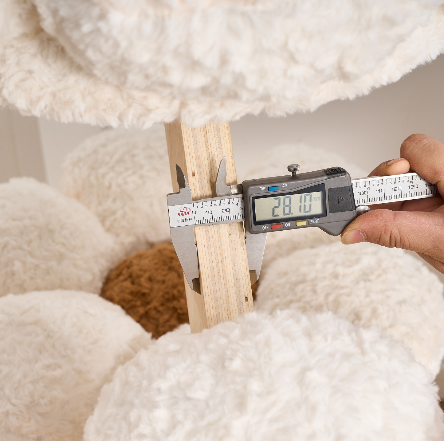 Flower Series Cat Tree – White Bloom (4 Platforms)