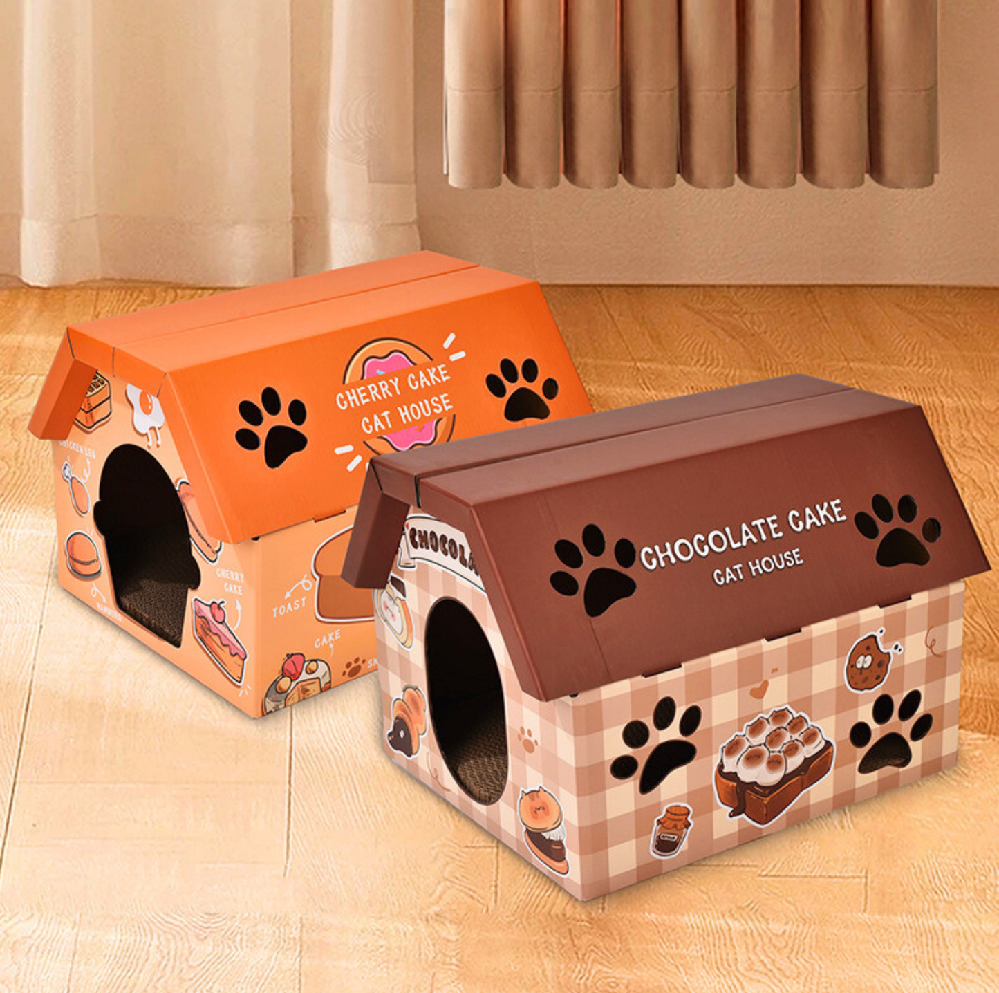 Food Workshop 3D Cardboard Cat Scratcher