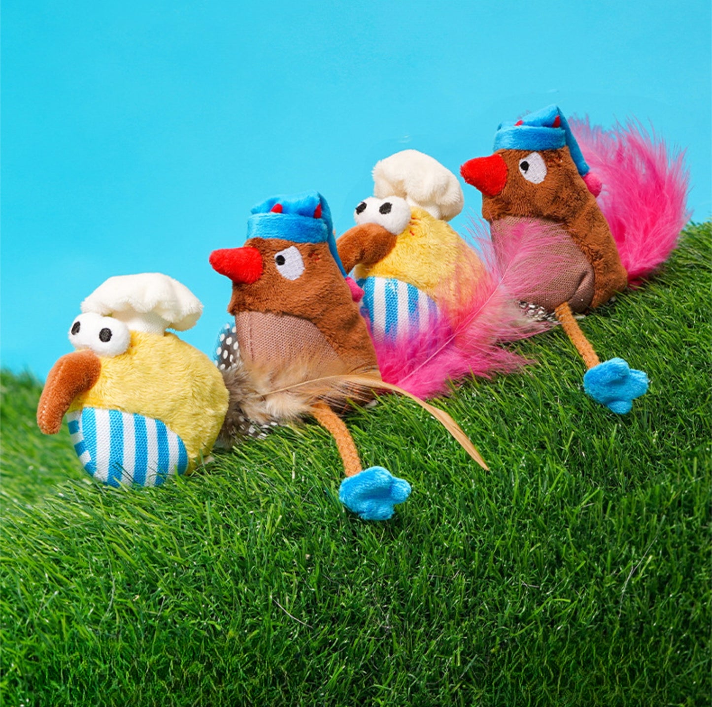 ZeZe Silly Birds Plush Catnip Toy