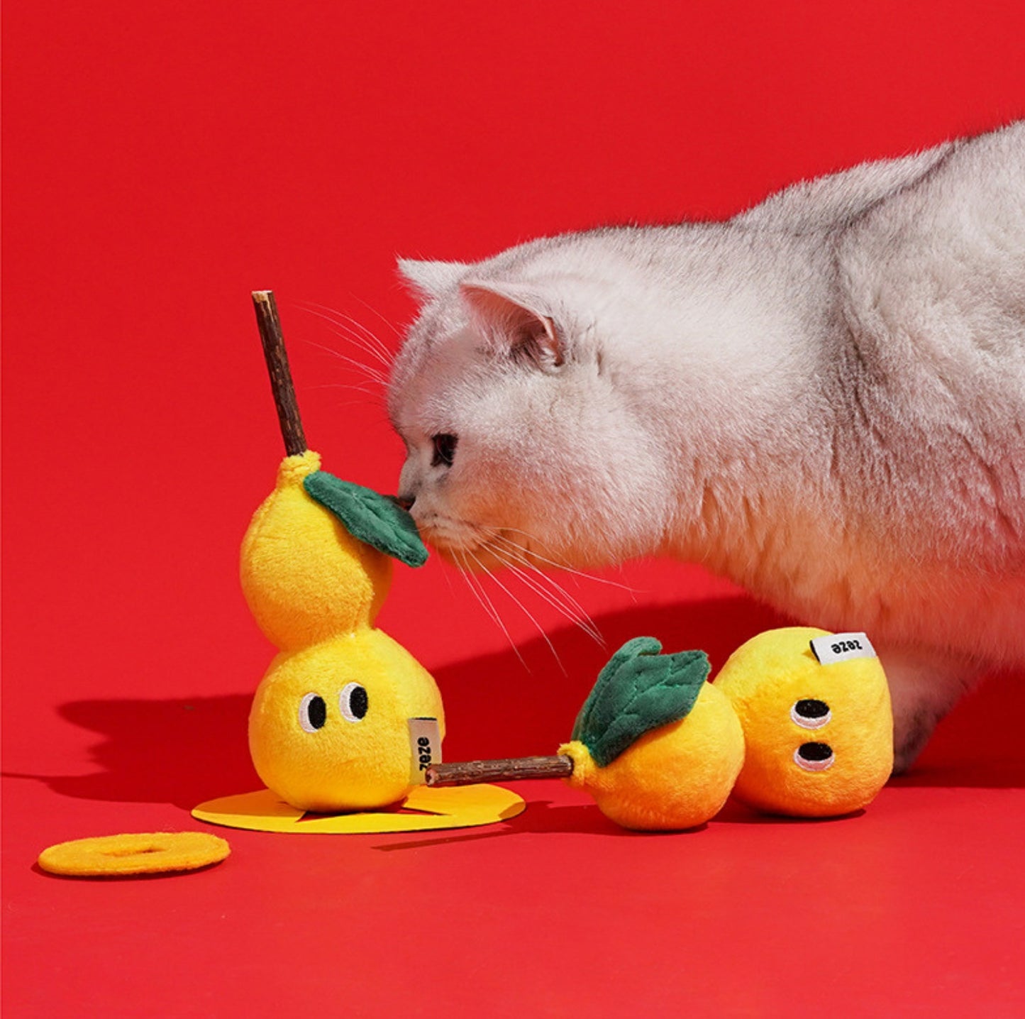 ZeZe Gourd-Style Polygonum Plush Cat Toy Set