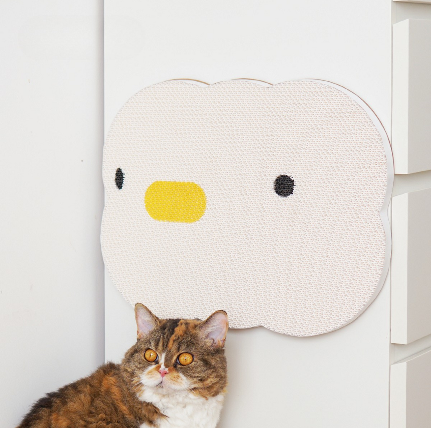 Purroom Little Chicken Series - Wall-Mount Corrugated Cat Scratcher