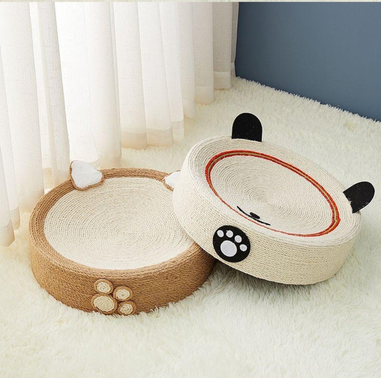 Multifunctional Sisal Cat Scratcher With Cute Animal Design - {{product.type}} - PawPawUp