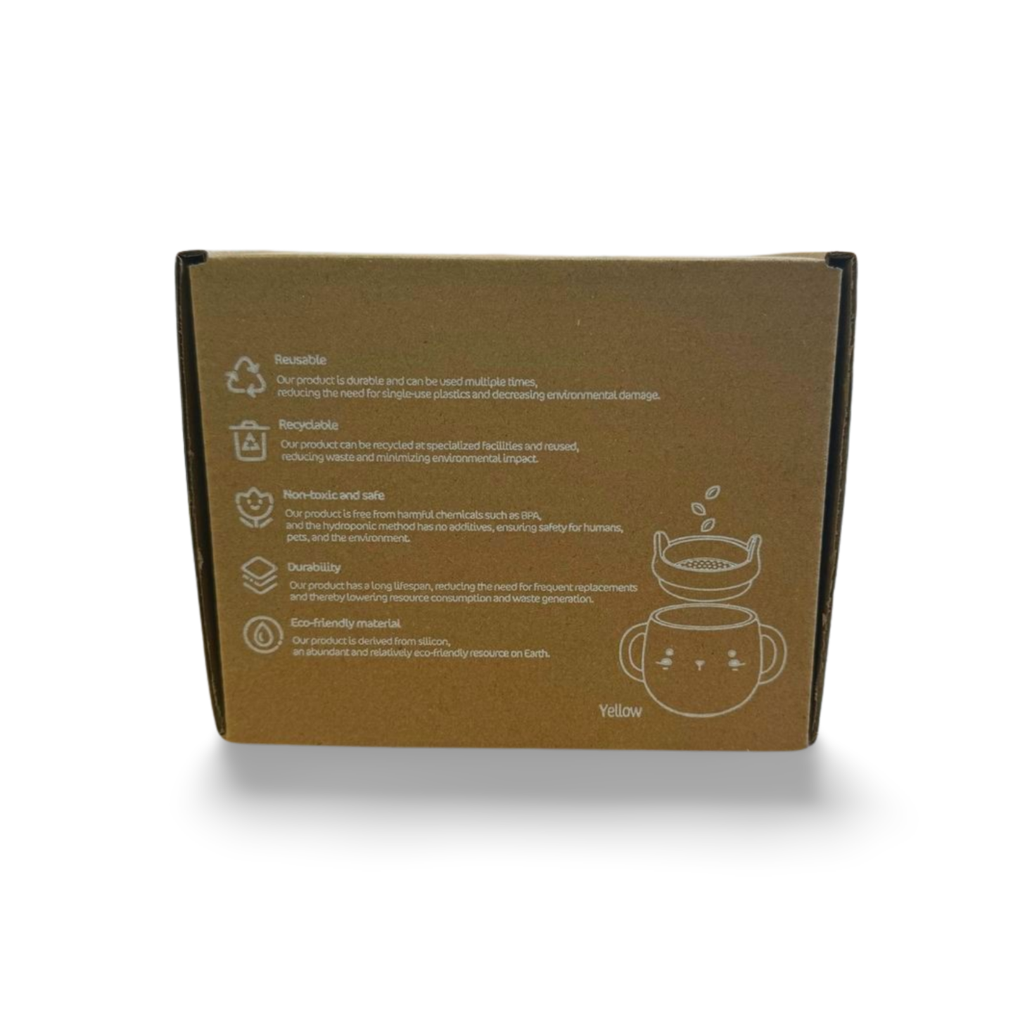 Reusable Hydroponic Cat Grass Growing Silicone Mug - Soil-Free, Eco-Friendly System(includes one bag of grass seed).