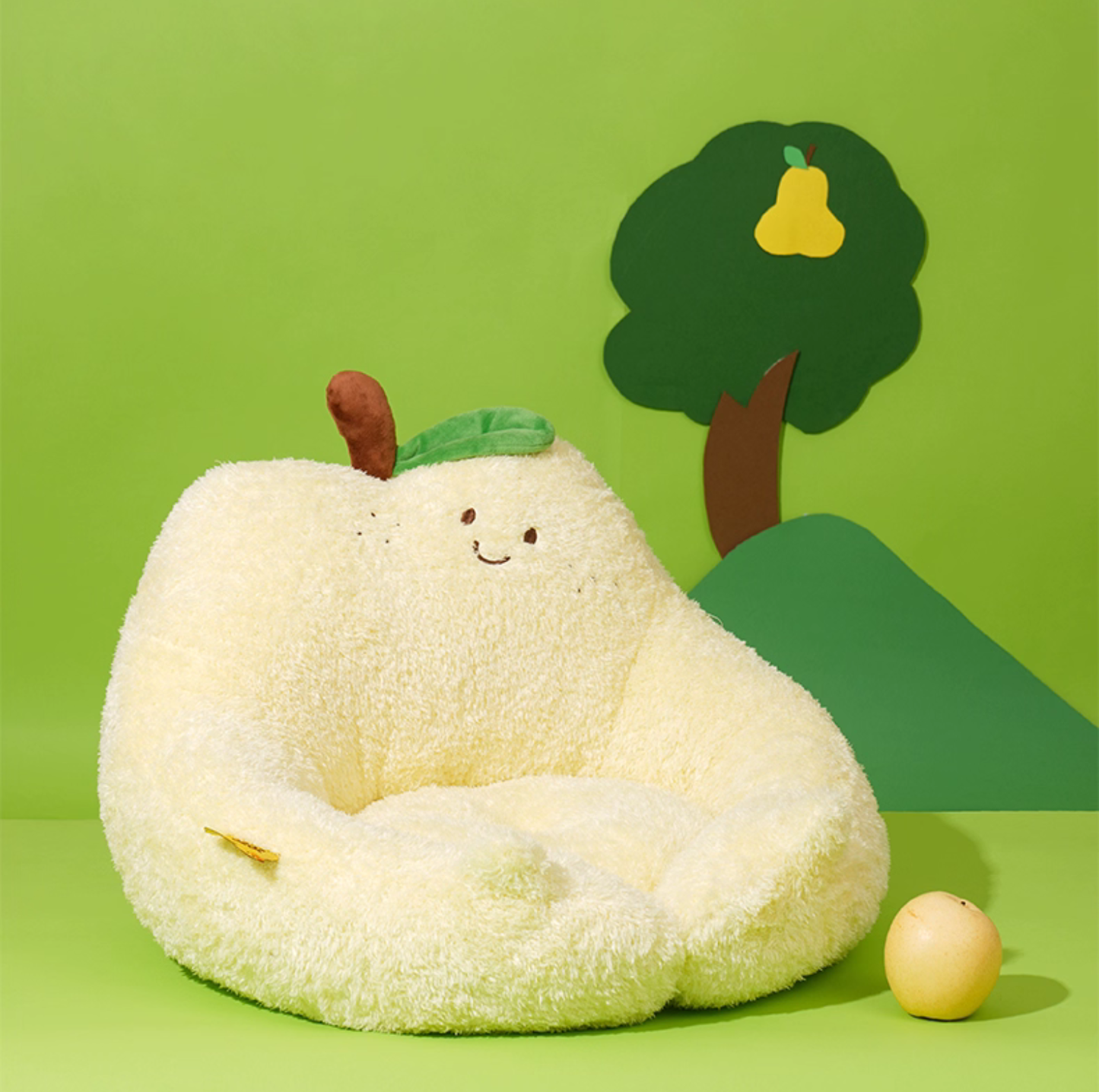 ZeZe Pear Plush Pet Bed