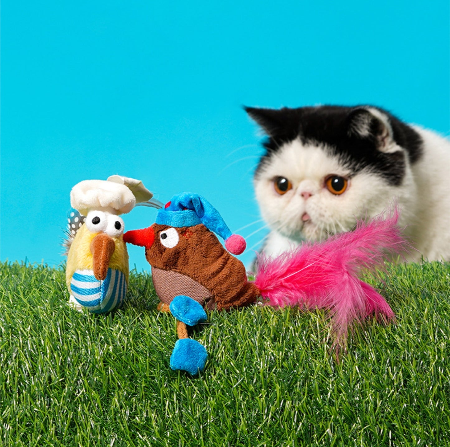 ZeZe Silly Birds Plush Catnip Toy