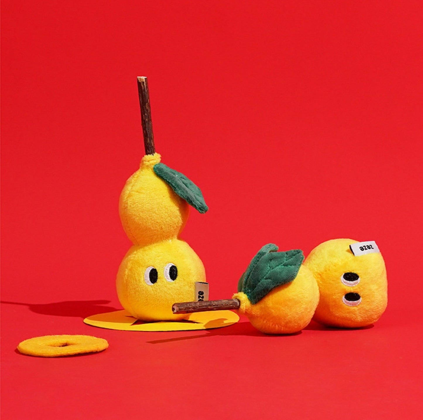 ZeZe Gourd-Style Polygonum Plush Cat Toy Set
