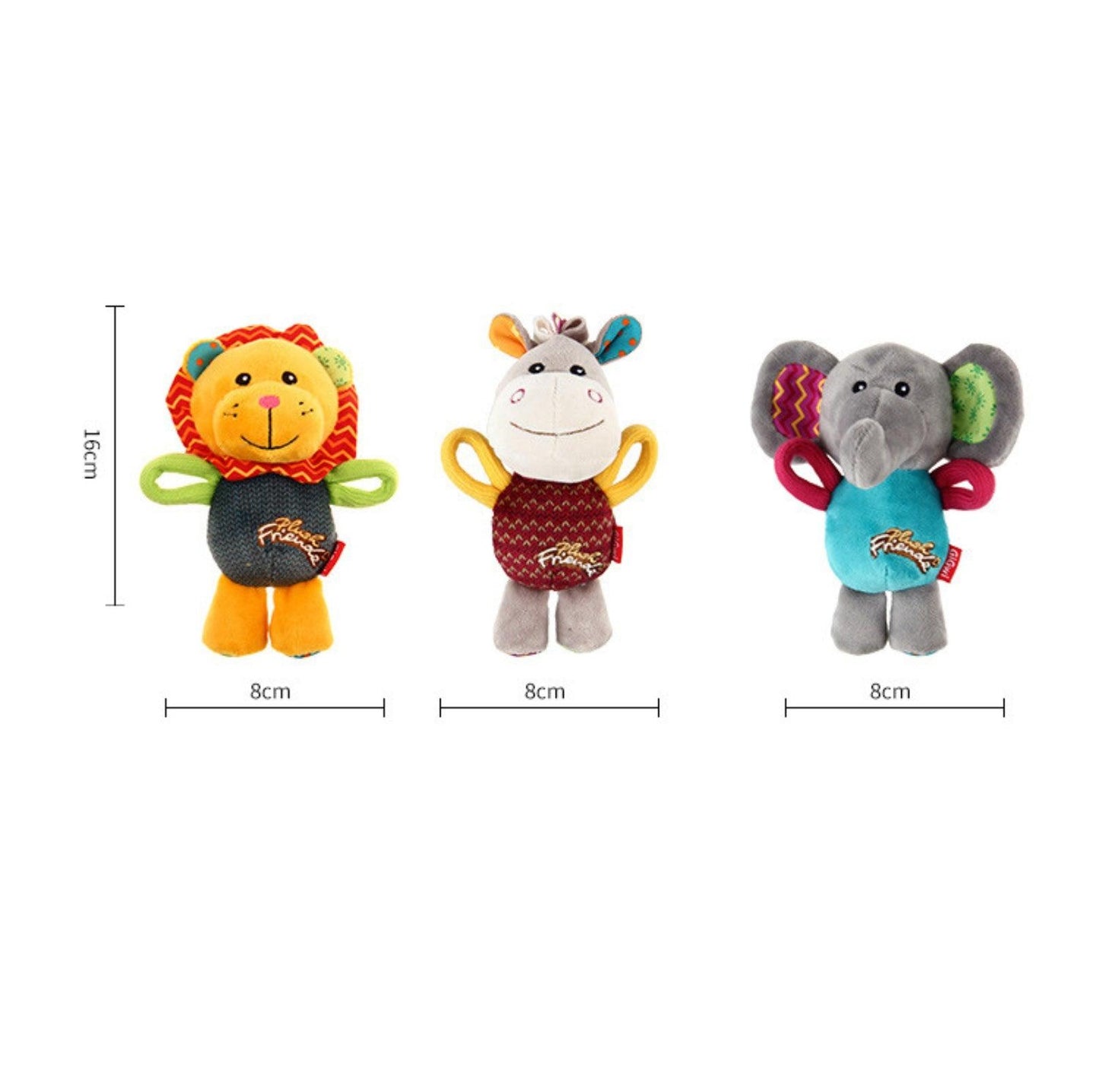 GiGwi Honour Series - Interactive Plush Squeaky Toys for Small Dogs