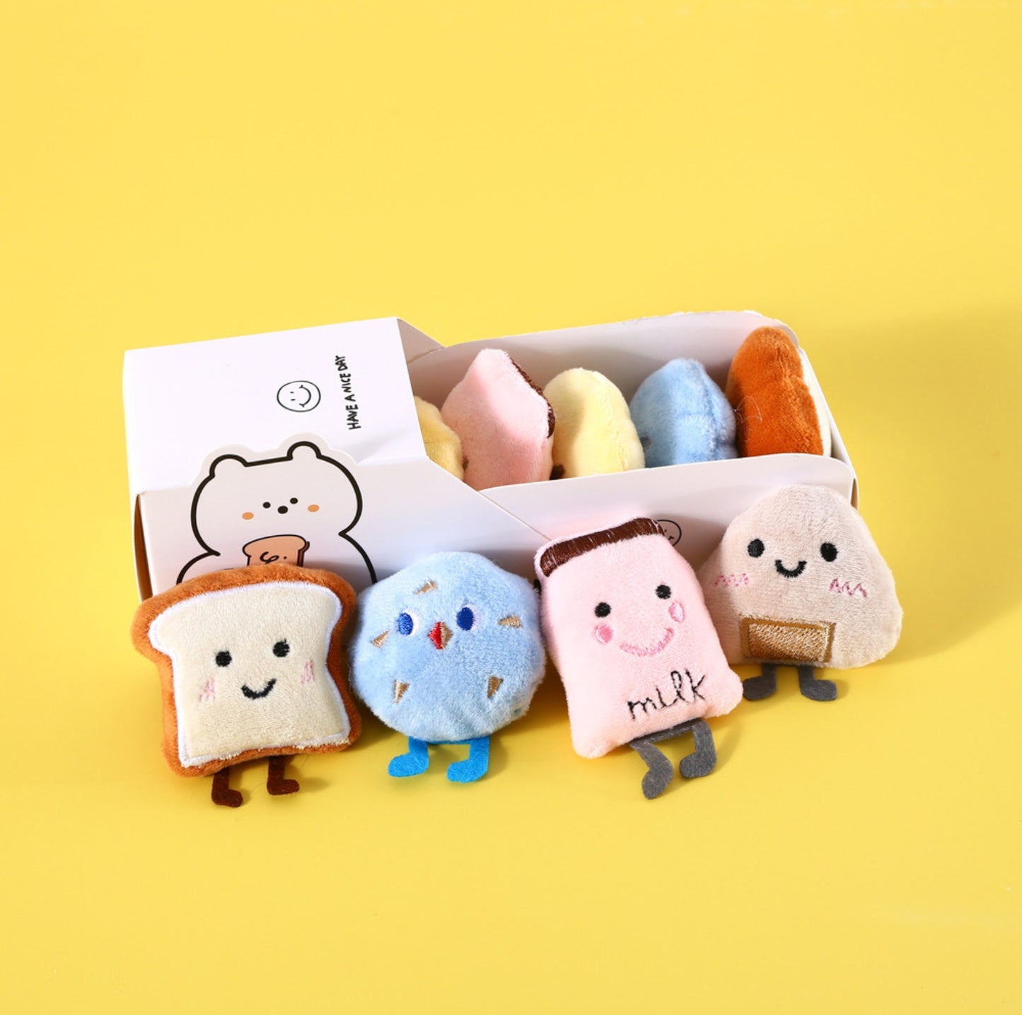 Food Lover Catnip Cat Toy Set With Bell (5pcs)