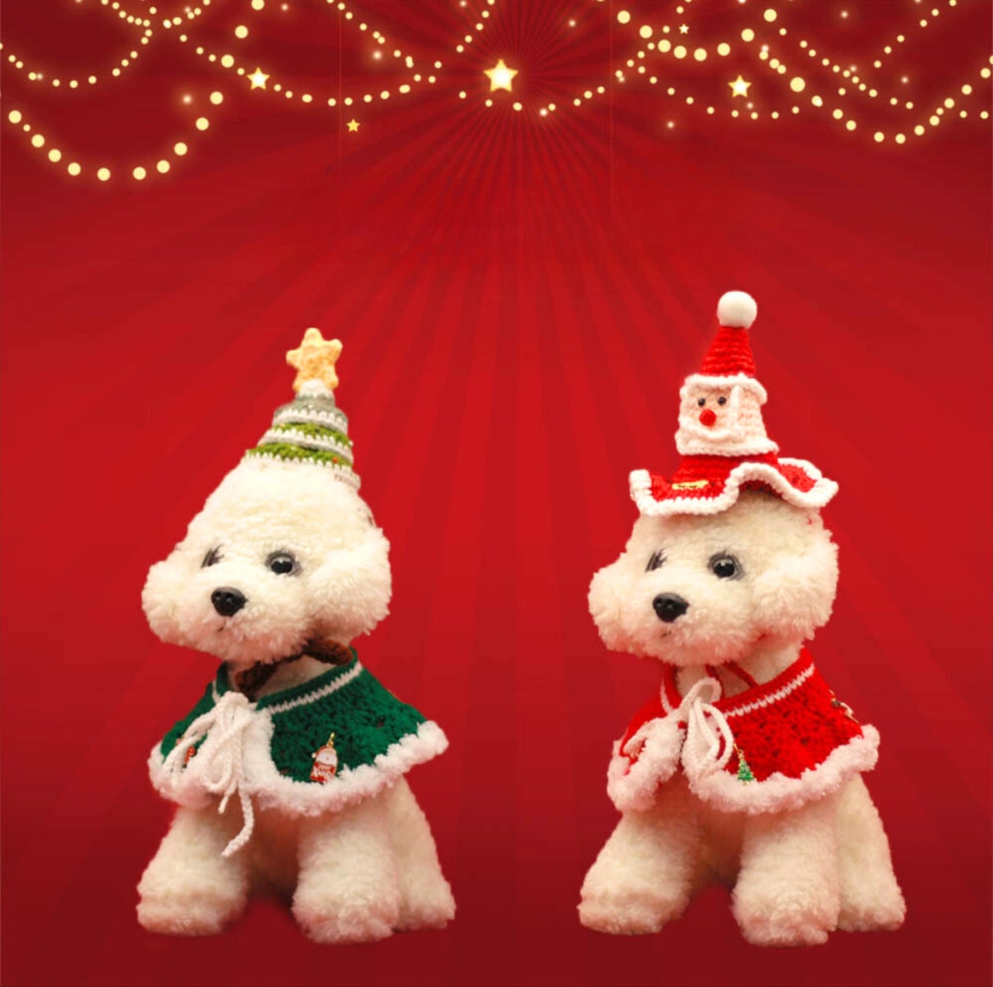 The Joy of Christmas: Hand-Knitted Pet Shawl
