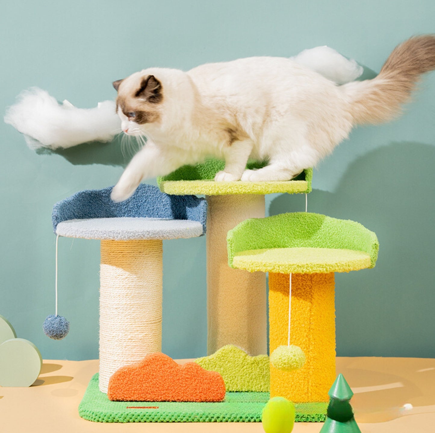 Baobab Inspired Multi-Level Small Cat Climbing Frame