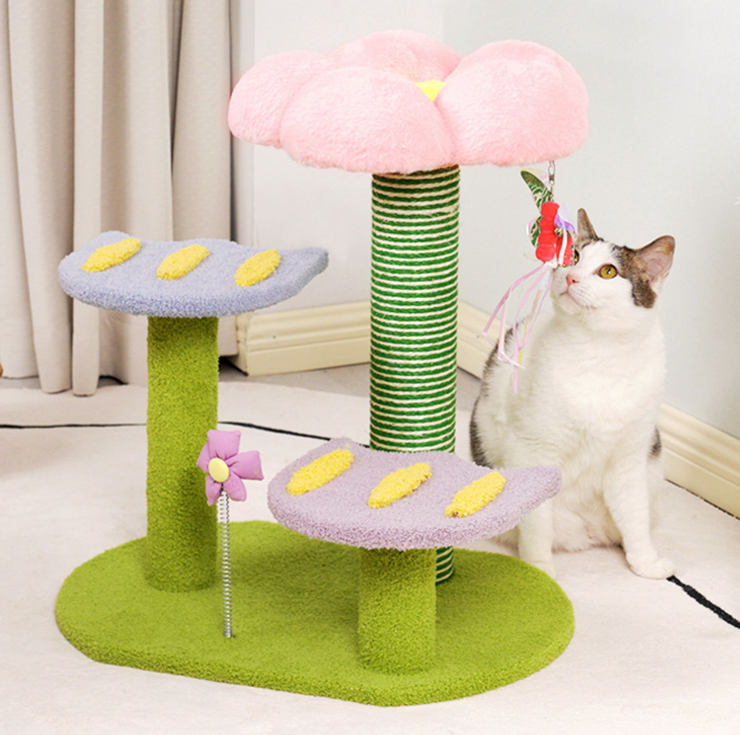 Colourful 3-Level Small Cat Tree