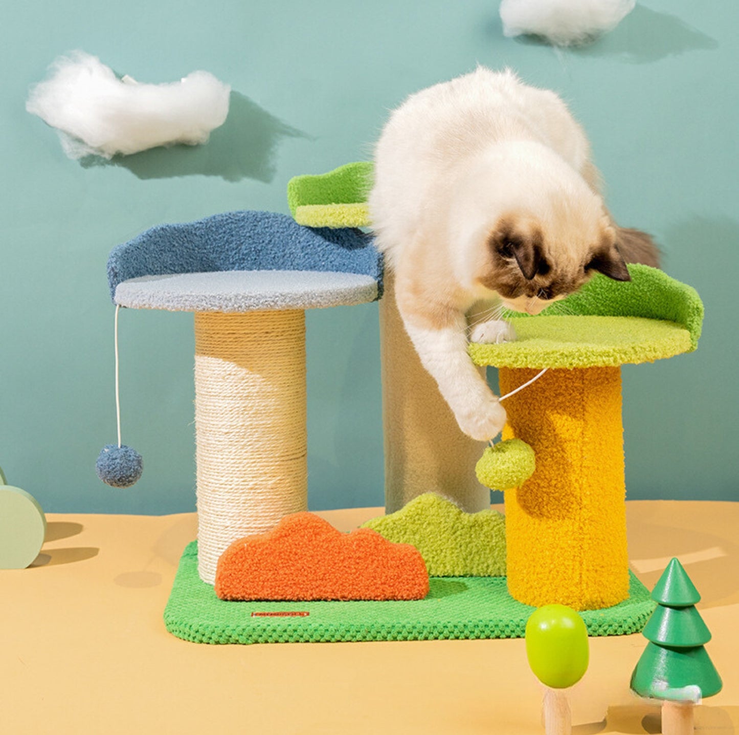Baobab Inspired Multi-Level Small Cat Climbing Frame