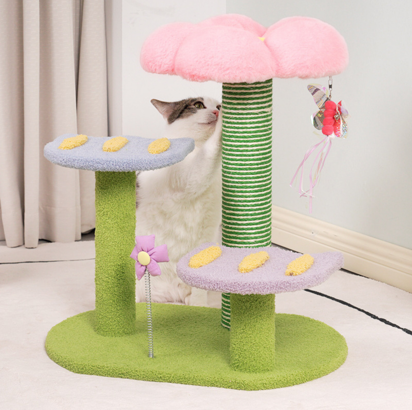 Colourful 3-Level Small Cat Tree