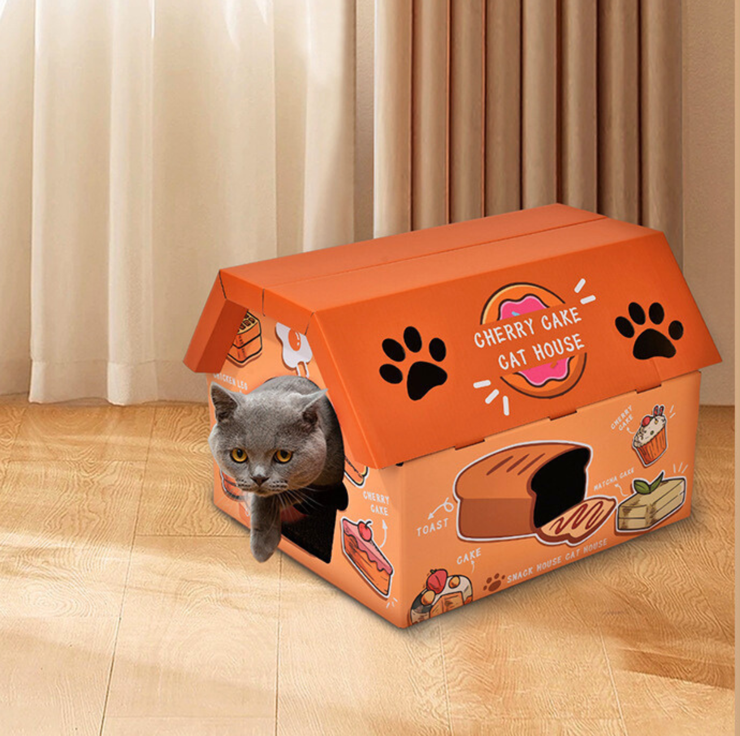 Food Workshop 3D Cardboard Cat Scratcher
