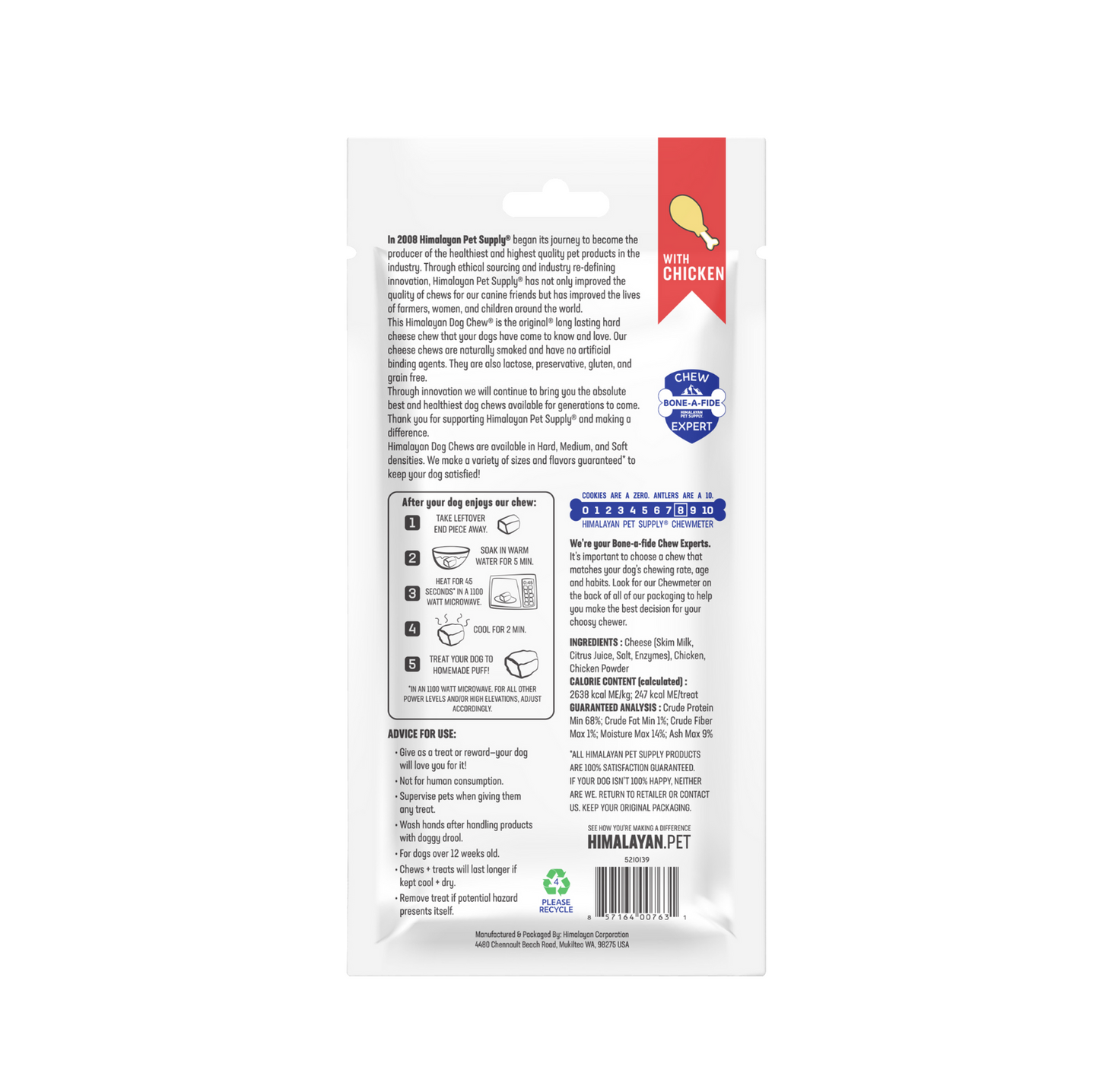Himalayan Dog Chew Chicken Large - With Hard Cheese