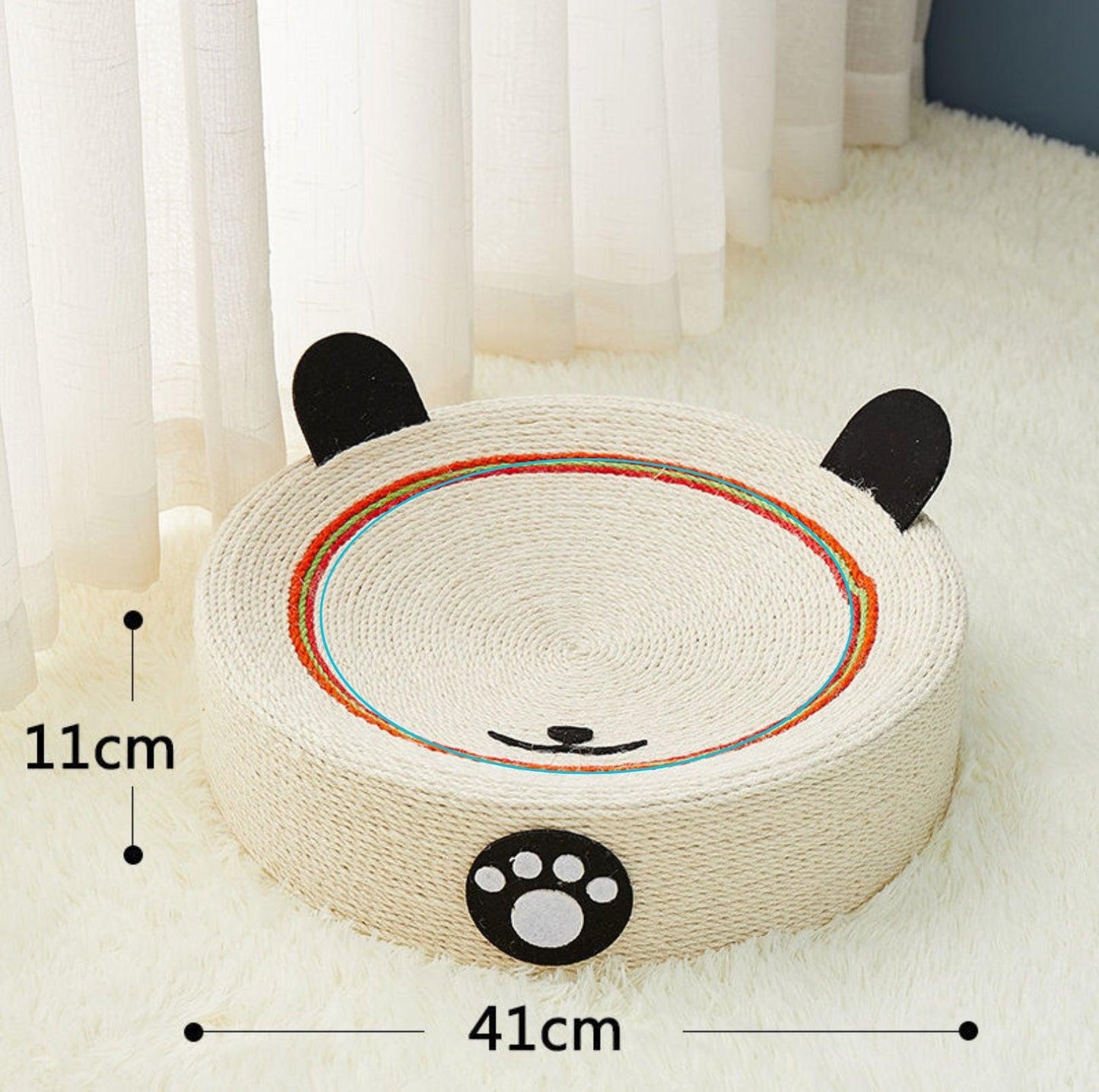 Multifunctional Sisal Cat Scratcher With Cute Animal Design - {{product.type}} - PawPawUp