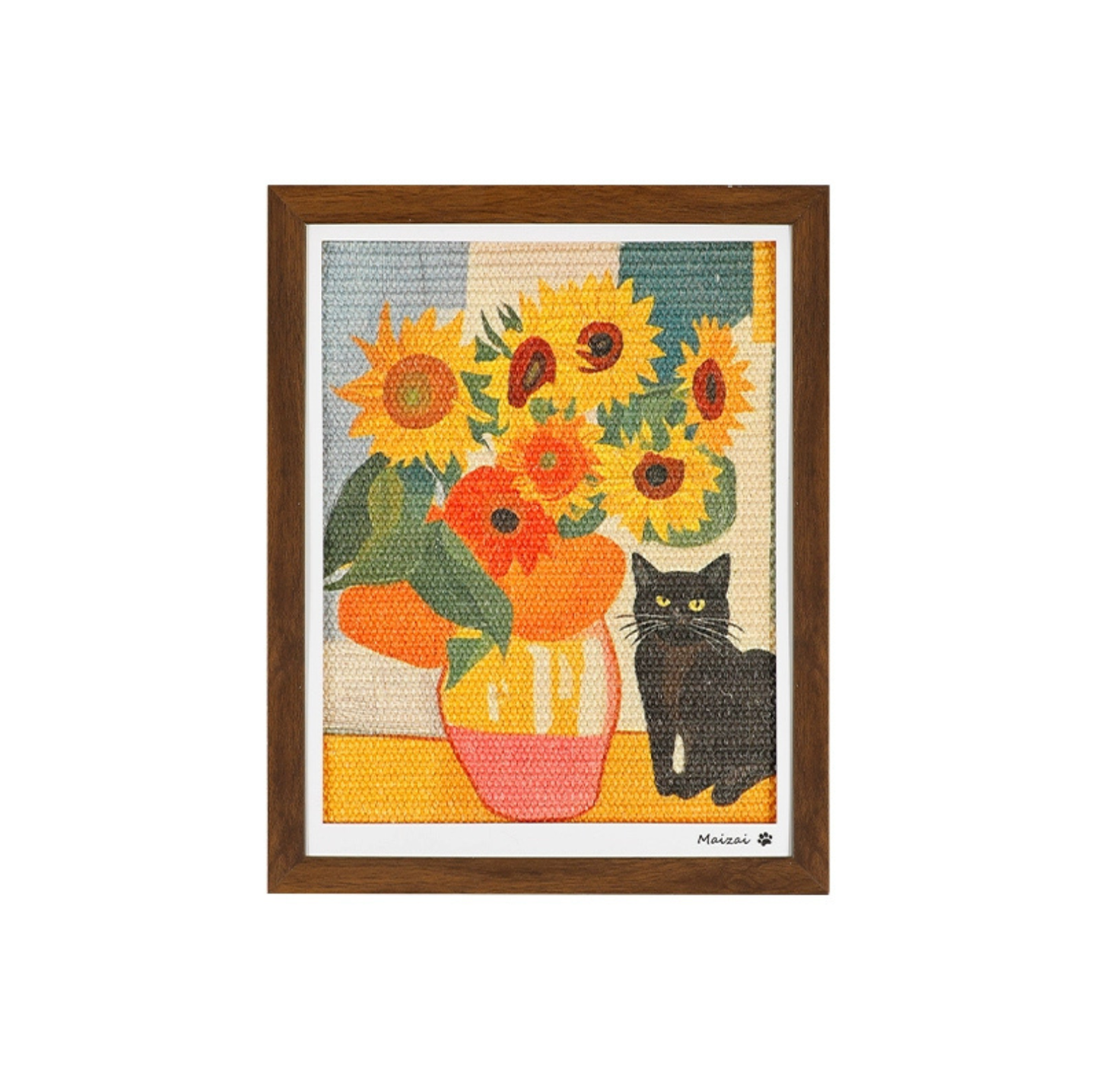 Framed Wall-Mounted Cat Scratcher