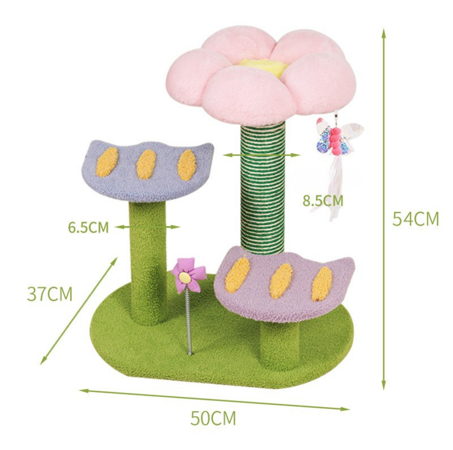 Colourful 3-Level Small Cat Tree