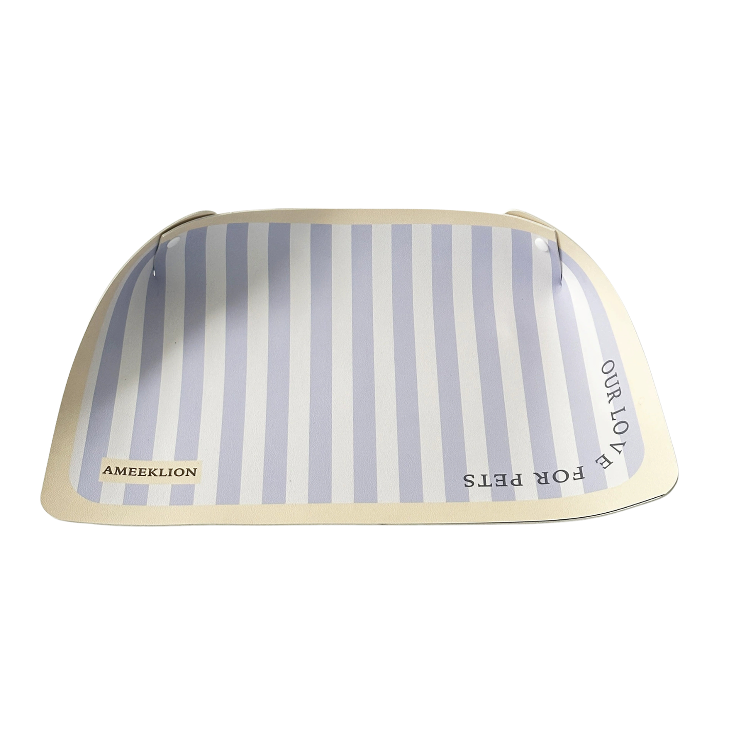 Strip Pattern Foldable PU Pet Feeding Mat