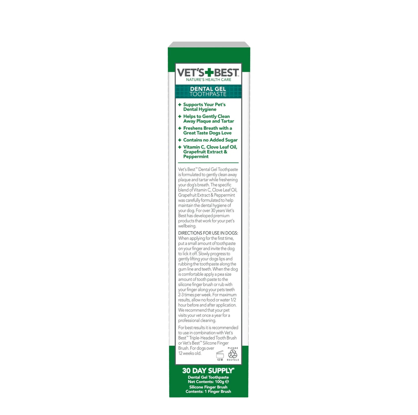 VET'S BEST Dental Gel Toothpaste for Dogs
