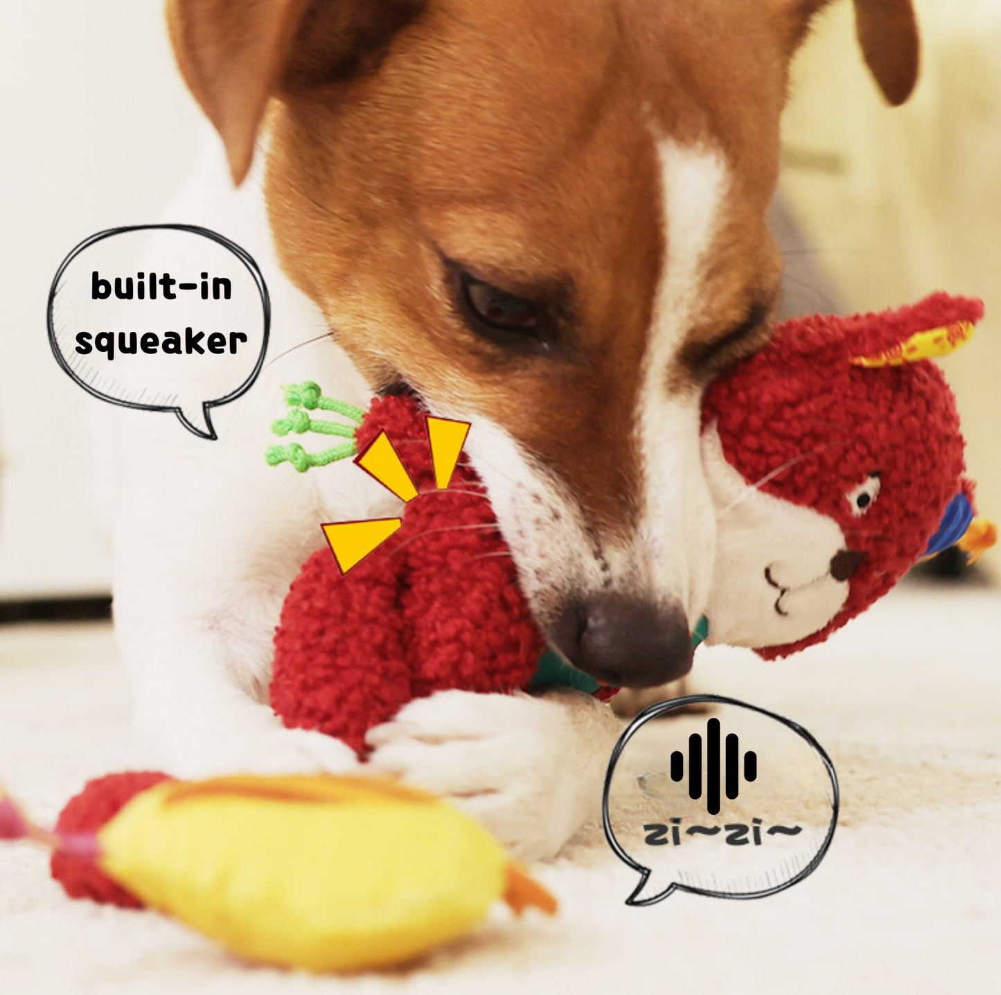 GiGwi Plush Friends Dog Chewing Toys