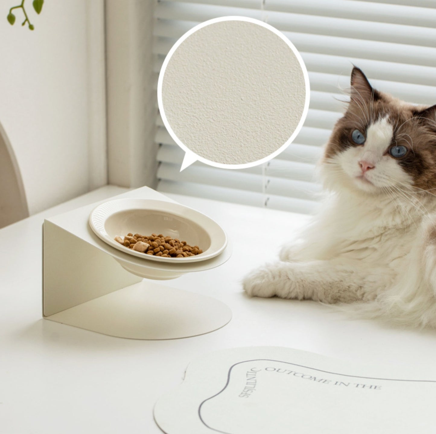 Height Adjustable Magnetic Ceramic Pet Bowl with Metal Stand