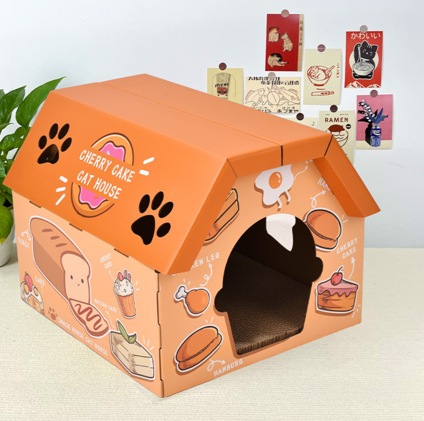 Food Workshop 3D Cardboard Cat Scratcher