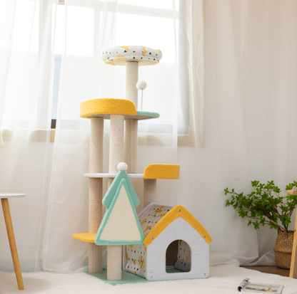 Fairy Tale Paradise Cat Tree With Non-Stick Covering