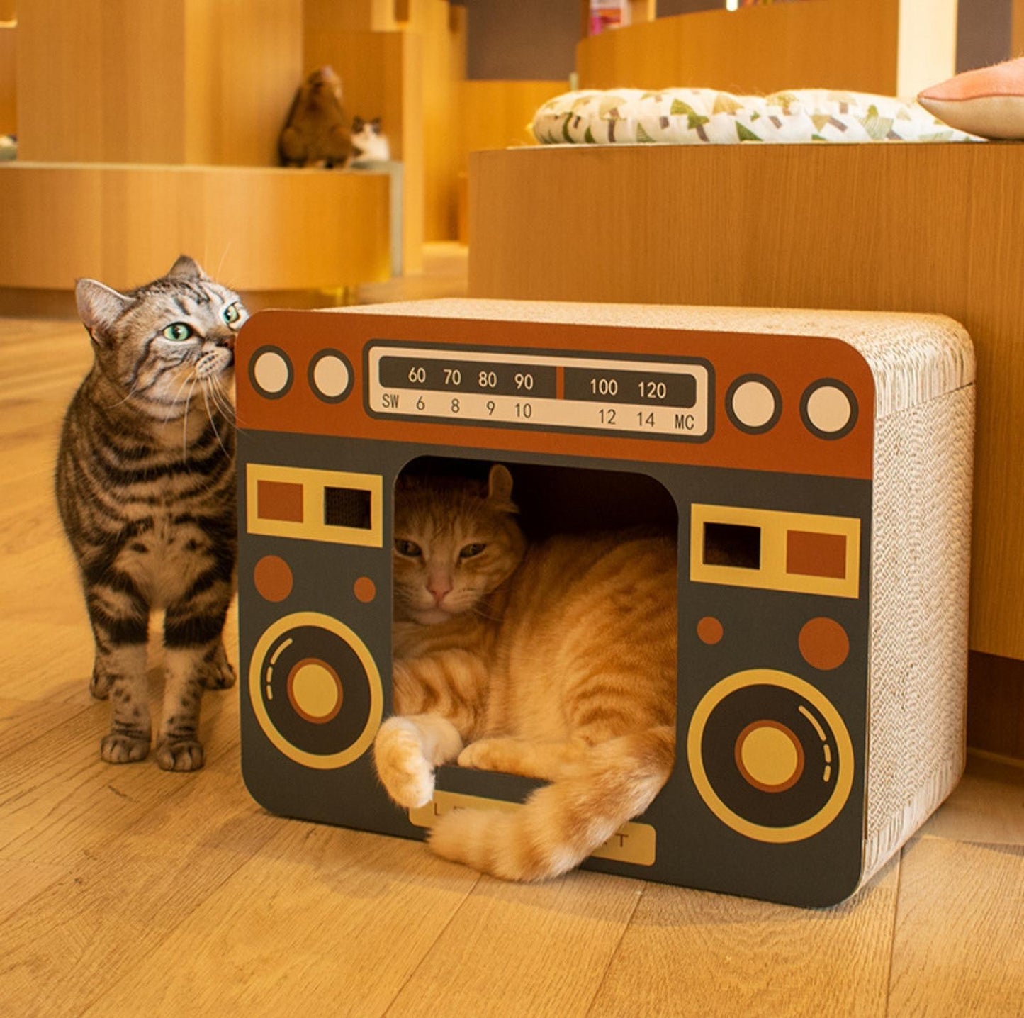 Paw-fect Home Appliance Style Cat Scratchers - With Hideaway Bedding Area