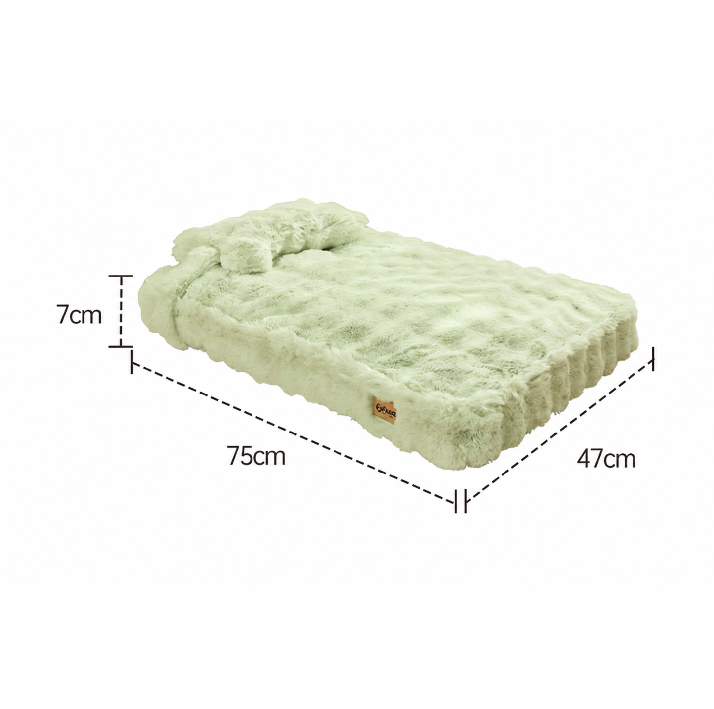 Thickened Faux Fur Pet Sleeping Mattress with Pillow