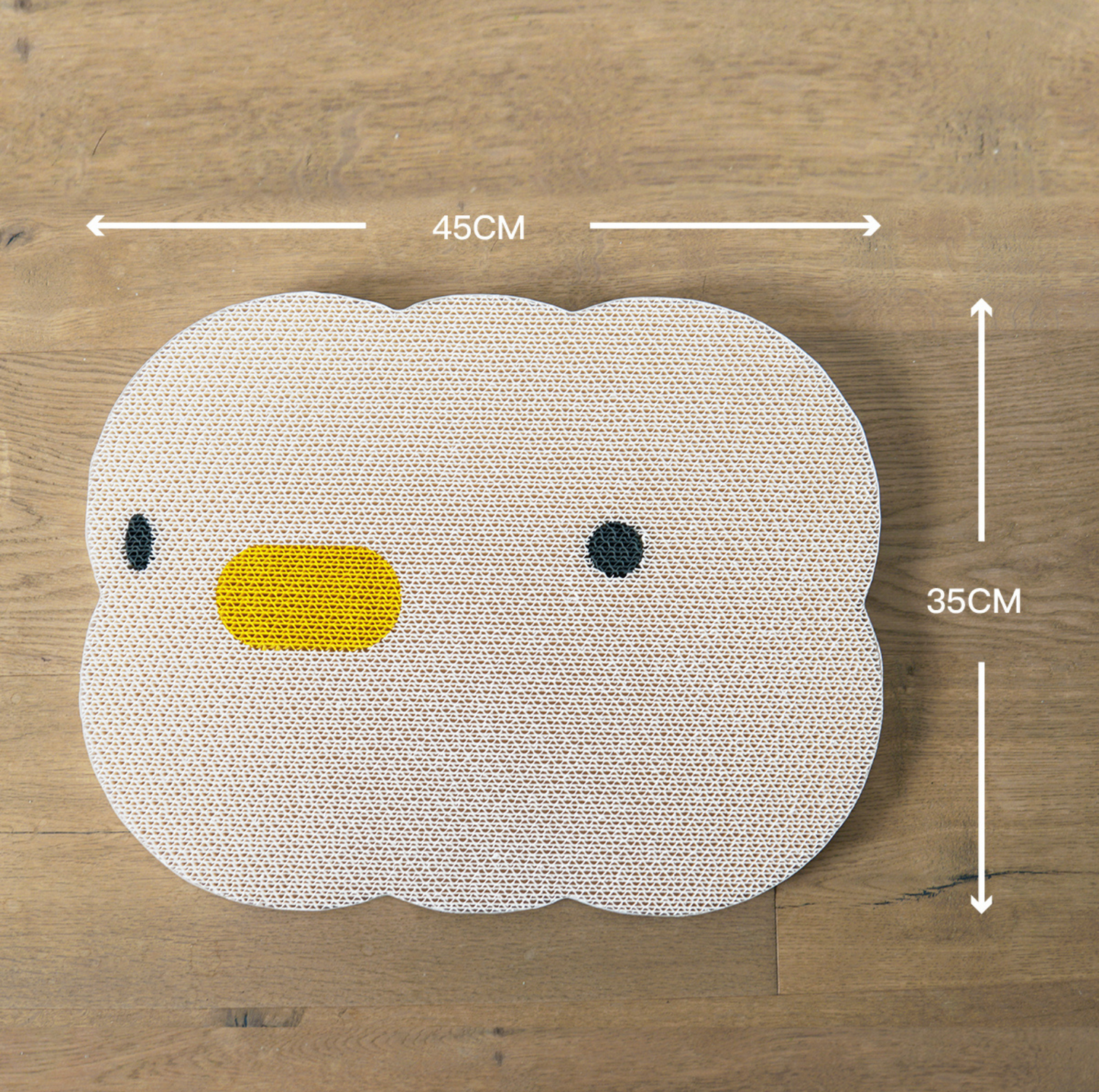 Purroom Little Chicken Series - Wall-Mount Corrugated Cat Scratcher