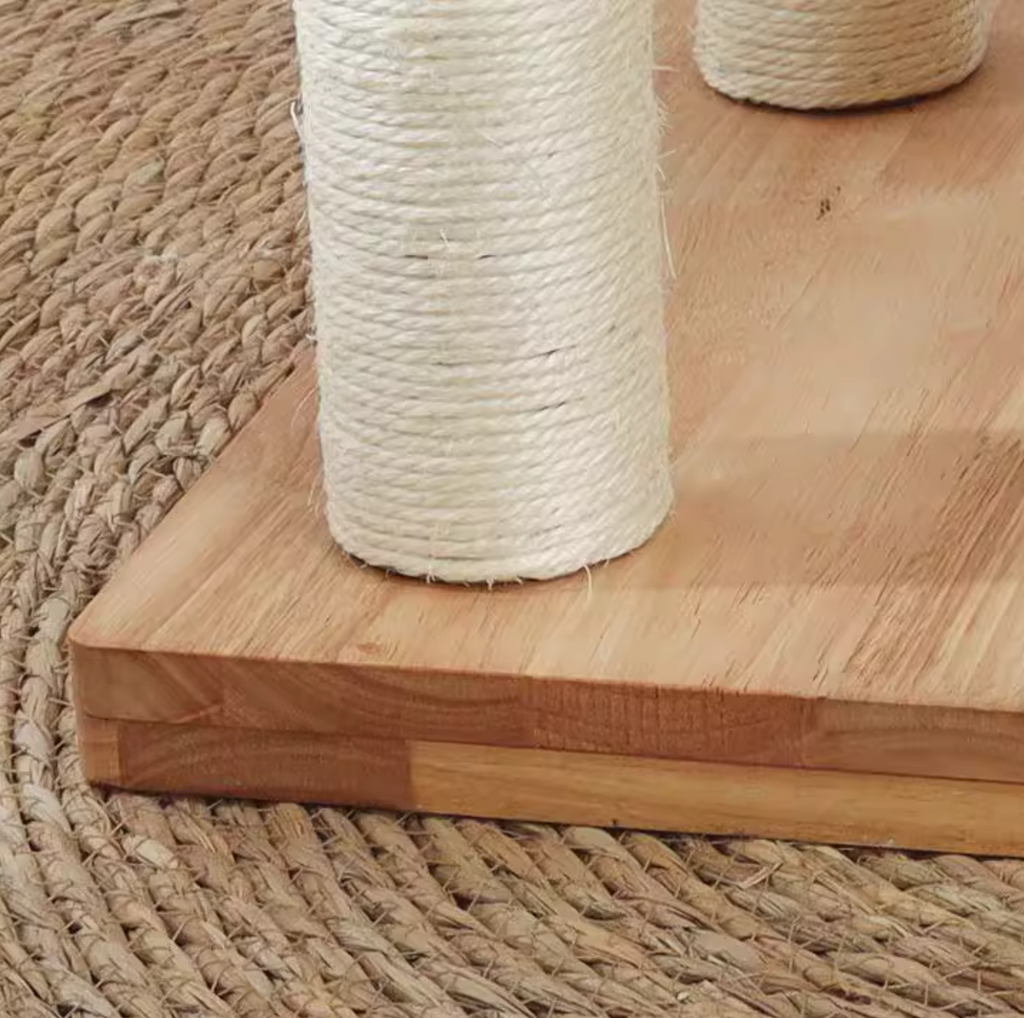 150cm Solid Oak Wood Cat Tree Tower with full Sisal Posts - 81004s