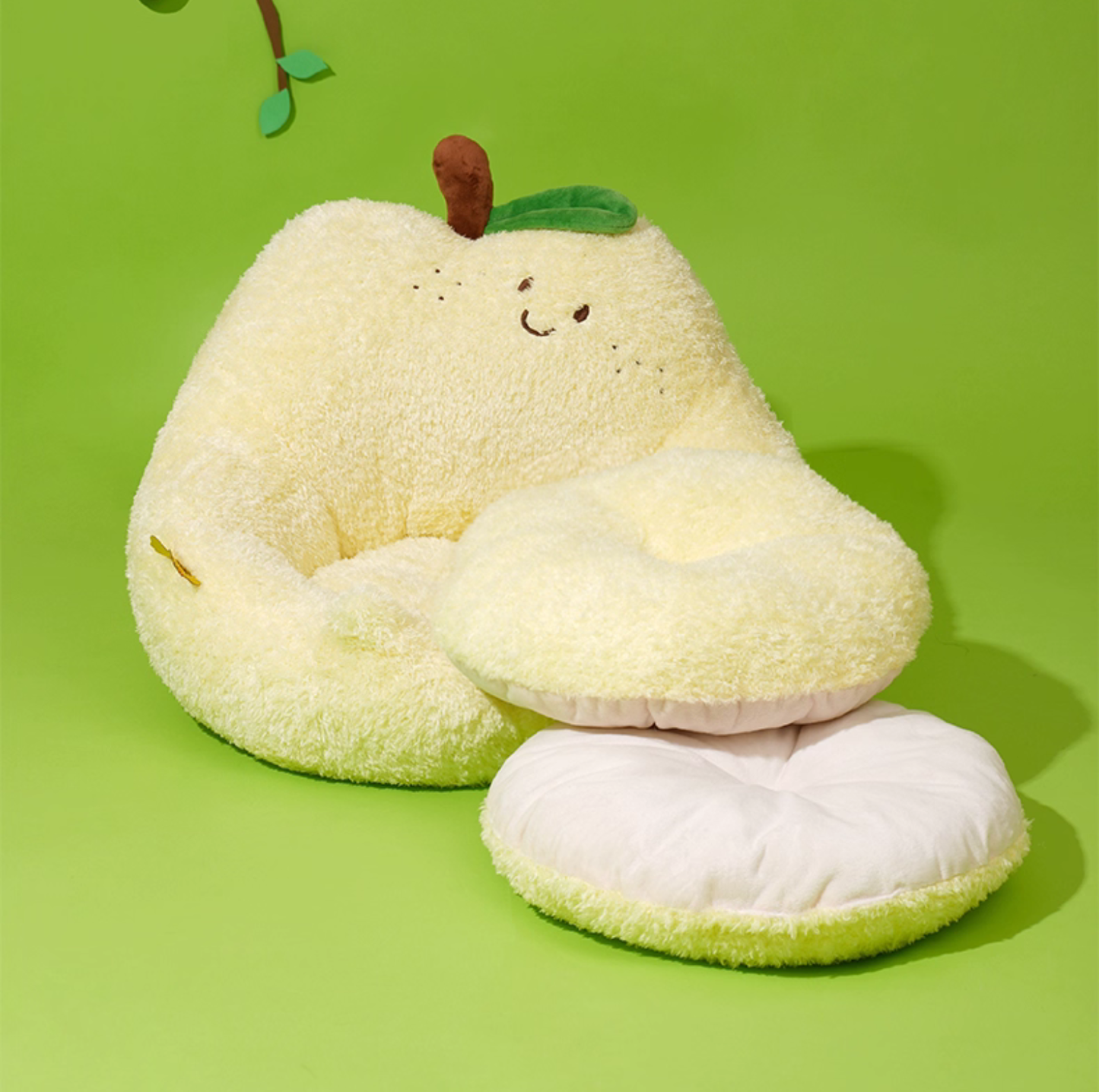 ZeZe Pear Plush Pet Bed