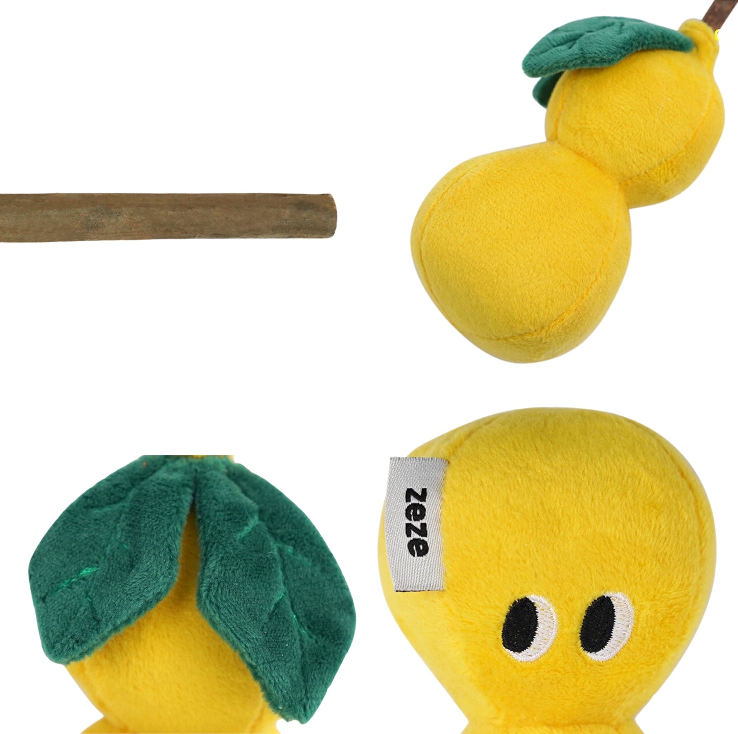 ZeZe Gourd-Style Polygonum Plush Cat Toy Set