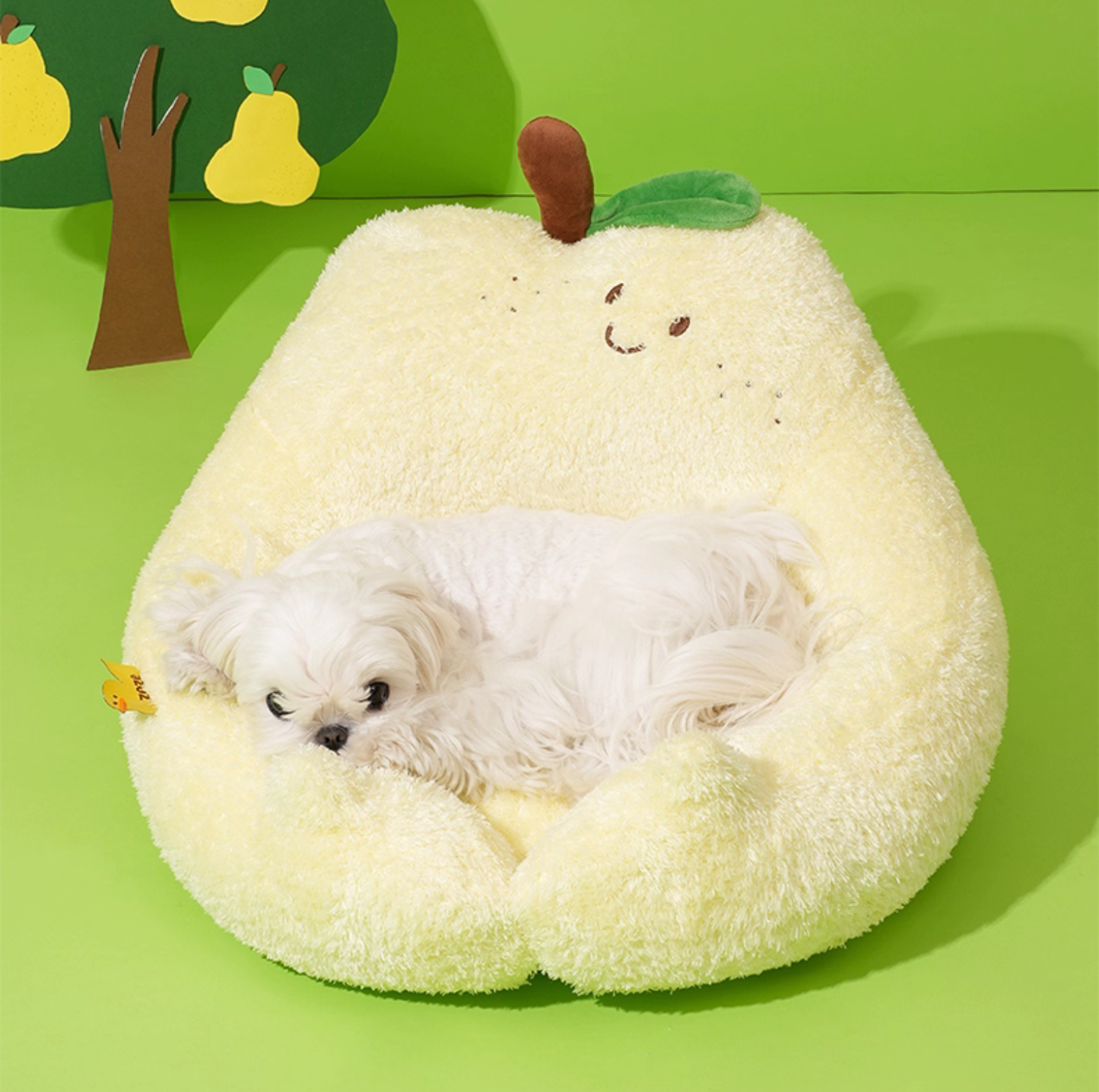 ZeZe Pear Plush Pet Bed