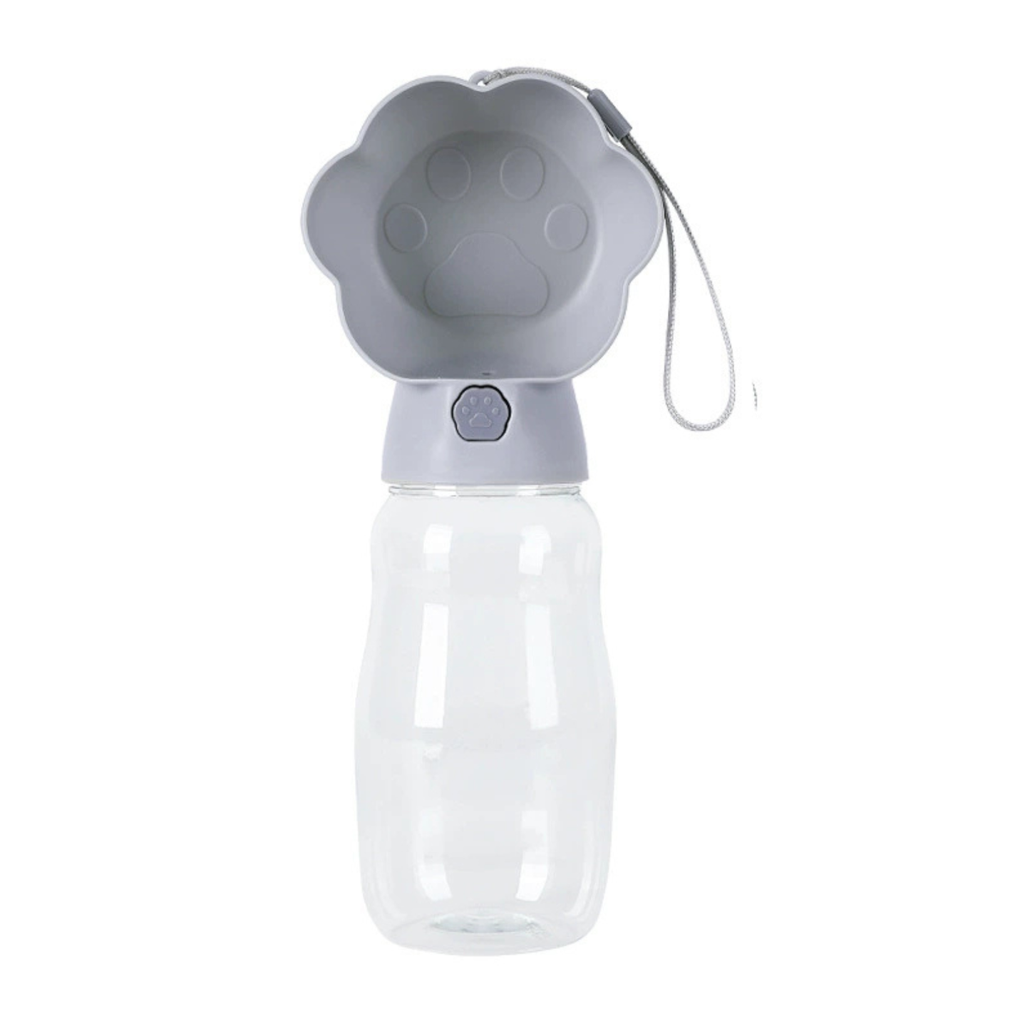 Paw-Shaped Portable Pet Water & Food Bottle – 2-in-1 Travel Dispenser