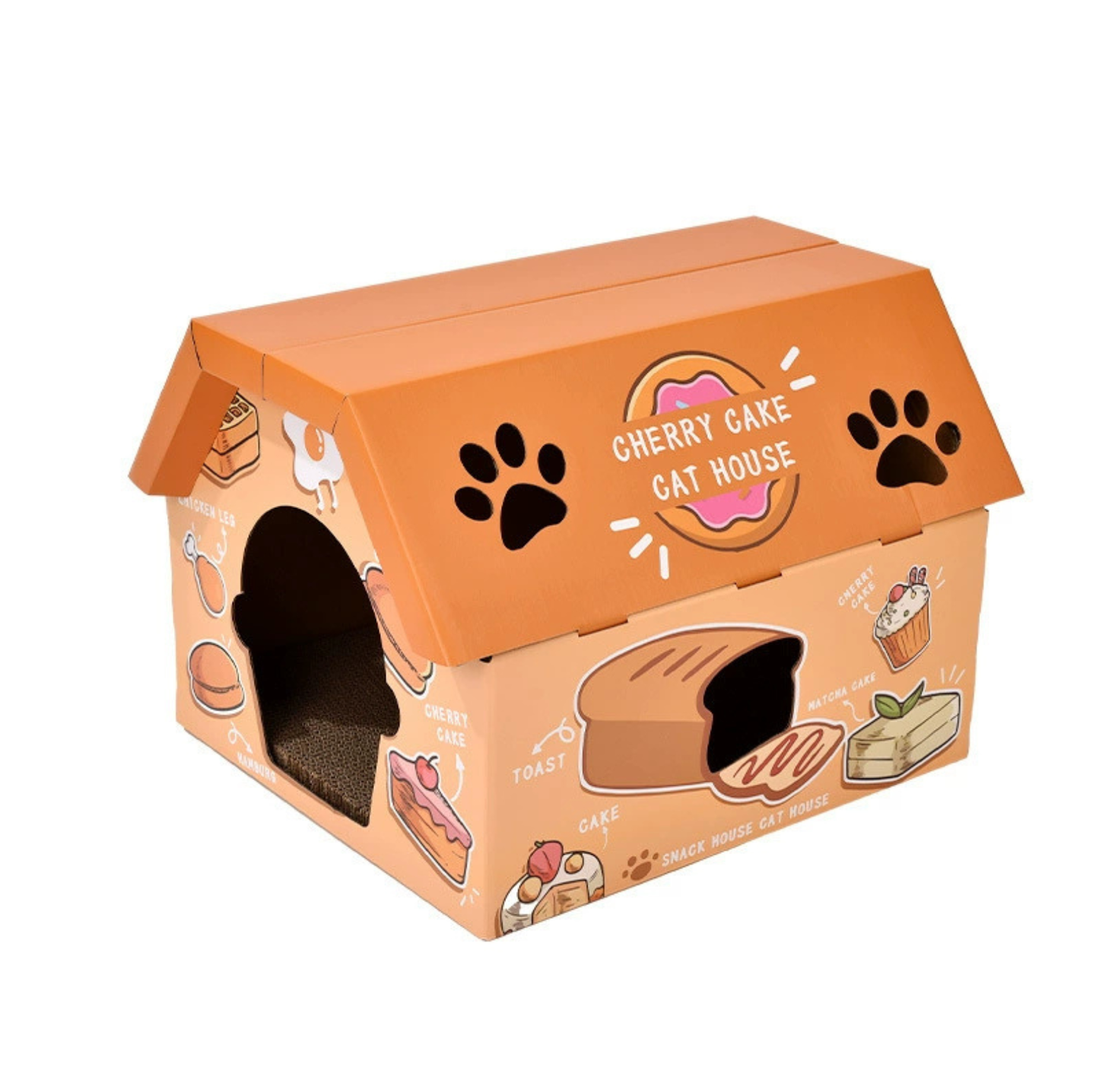 Food Workshop 3D Cardboard Cat Scratcher