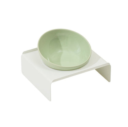 Adjustable Ceramic Pet Bowl with Arch Iron Stand