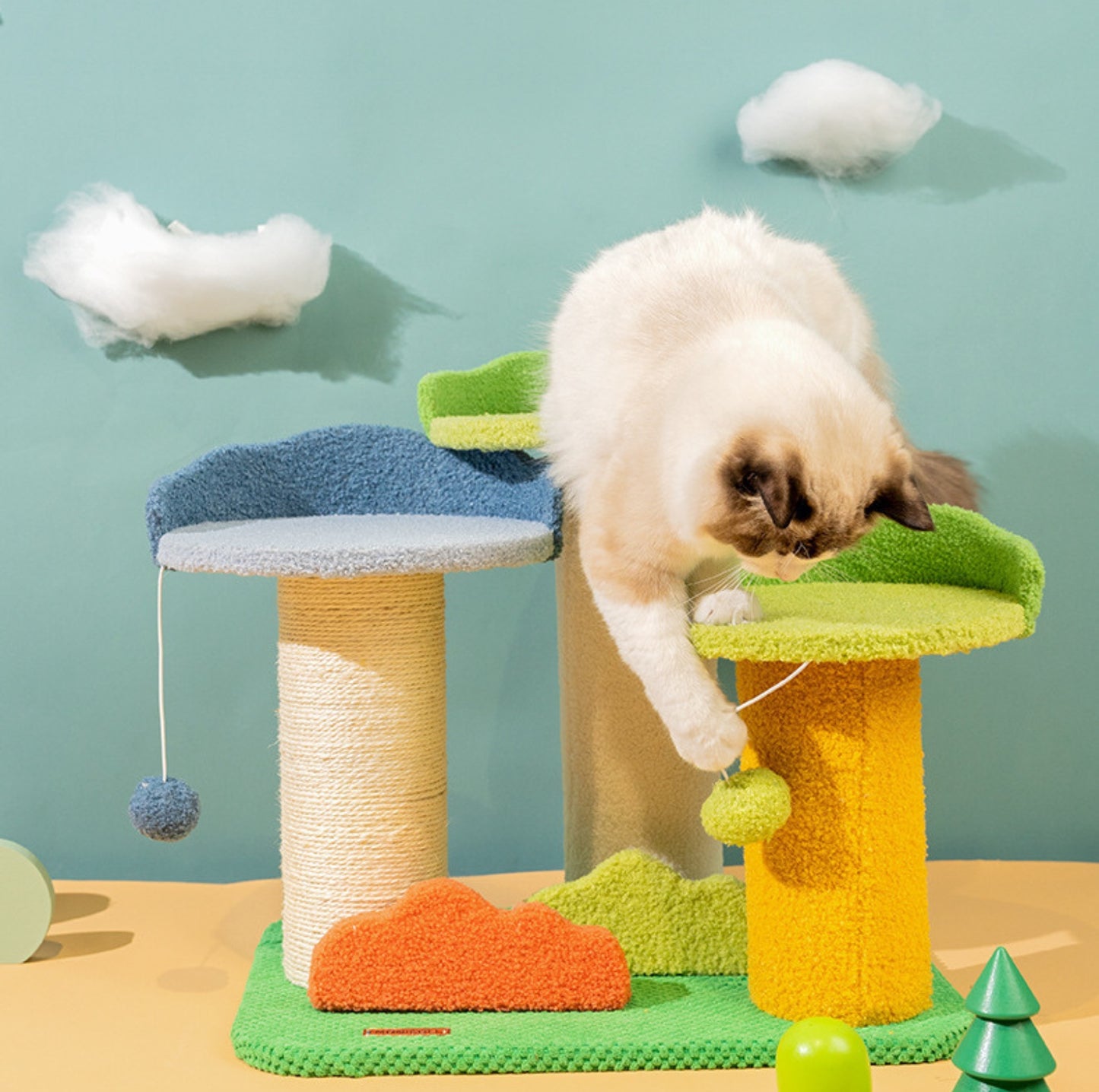 Baobab Inspired Multi-Level Small Cat Climbing Frame