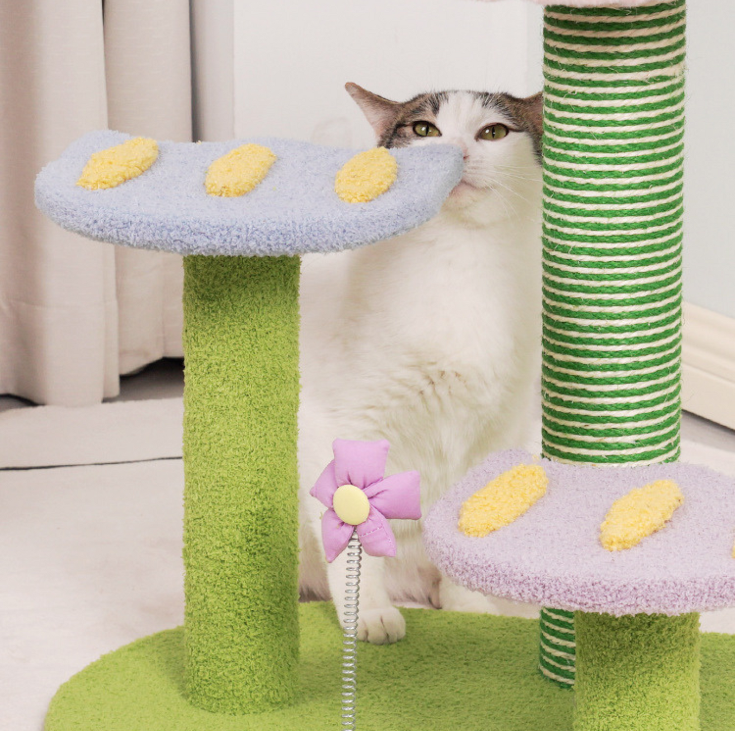 Colourful 3-Level Small Cat Tree