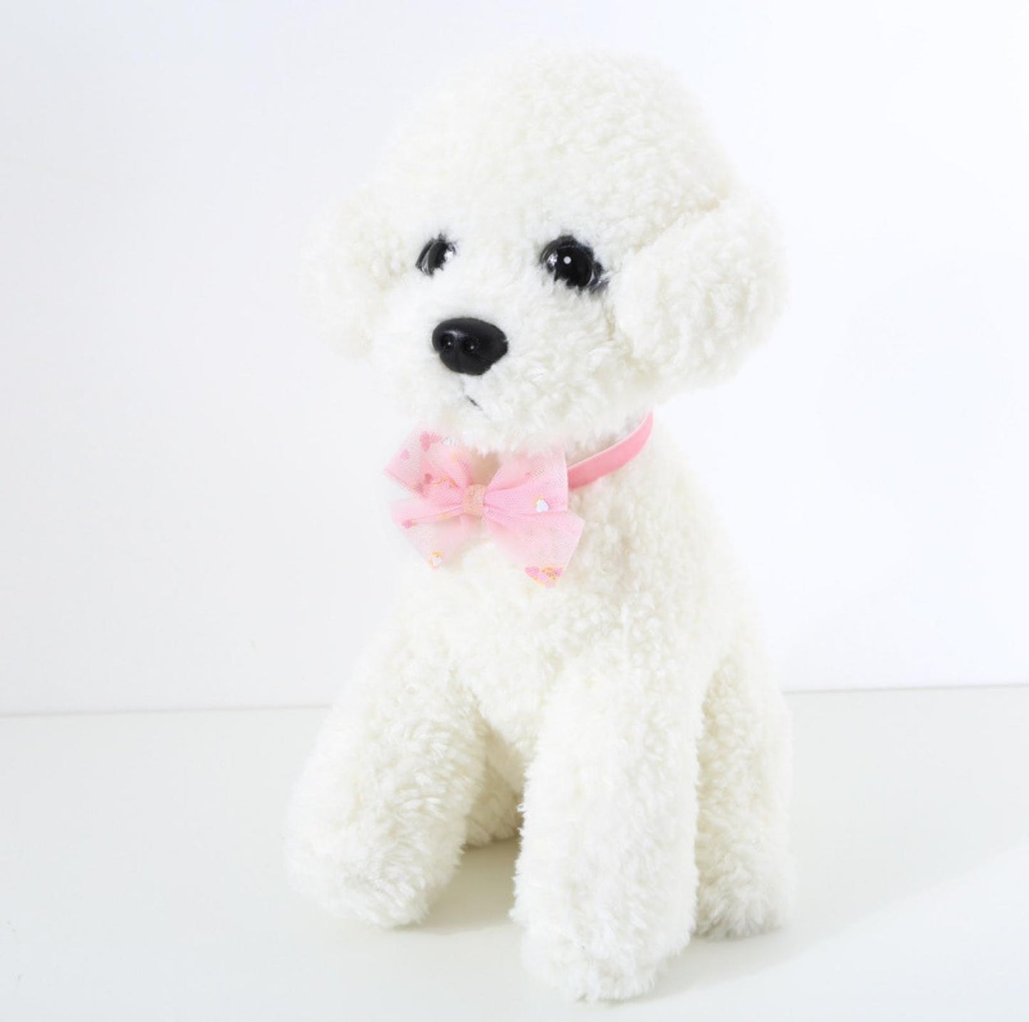 Adjustable Pet Collar with Lace, Pompom, & Glitter Butterfly