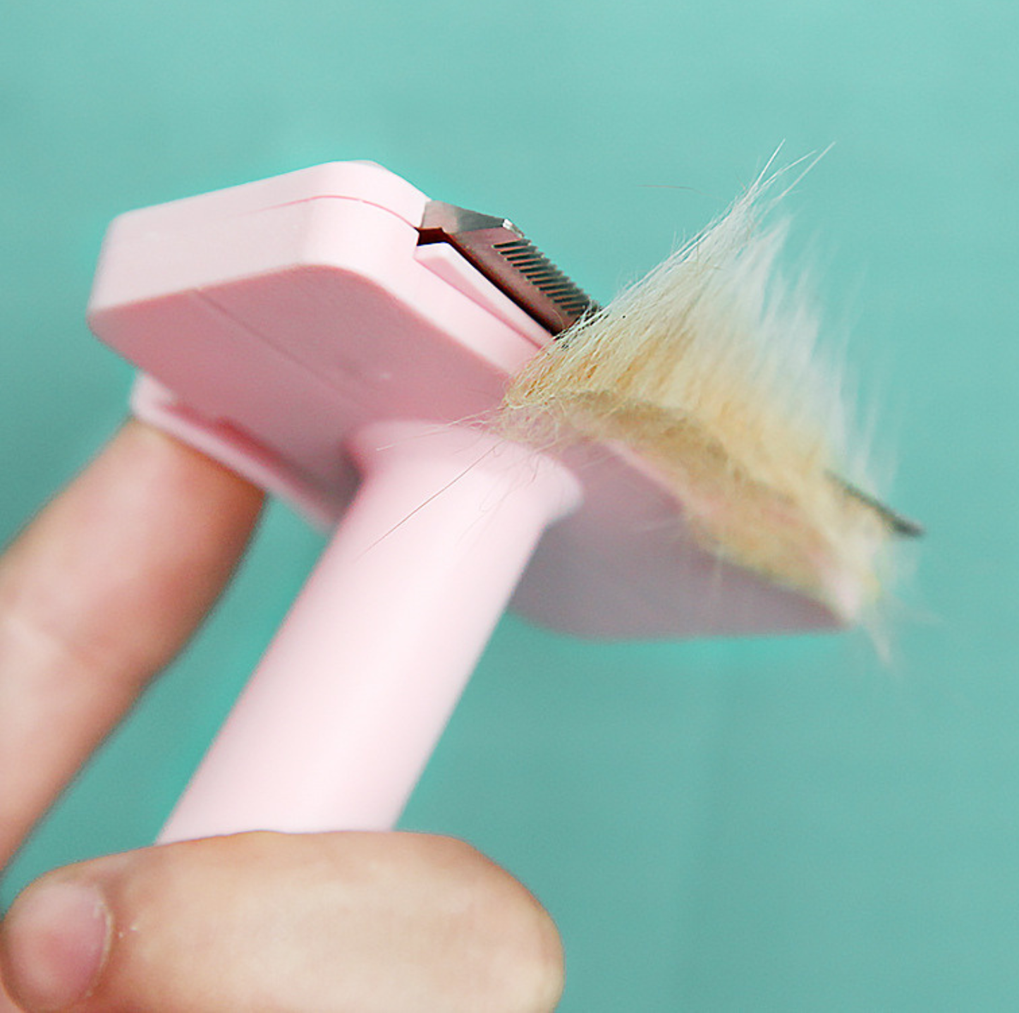 One-Click Self-Cleaning Pet Undercoat Deshedding Brush for Cats & Dogs